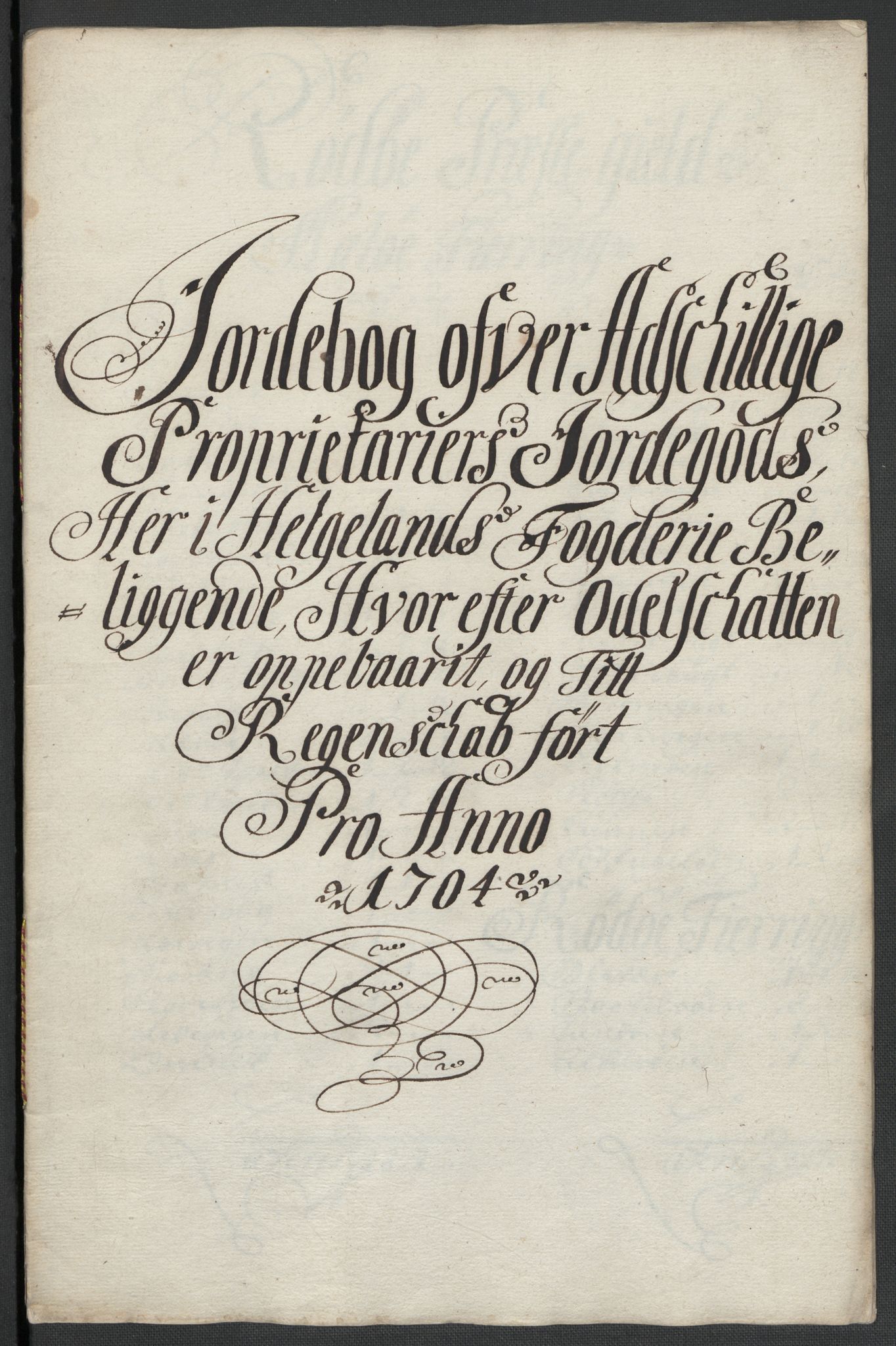 Rentekammeret inntil 1814, Reviderte regnskaper, Fogderegnskap, RA/EA-4092/R65/L4508: Fogderegnskap Helgeland, 1702-1705, p. 301