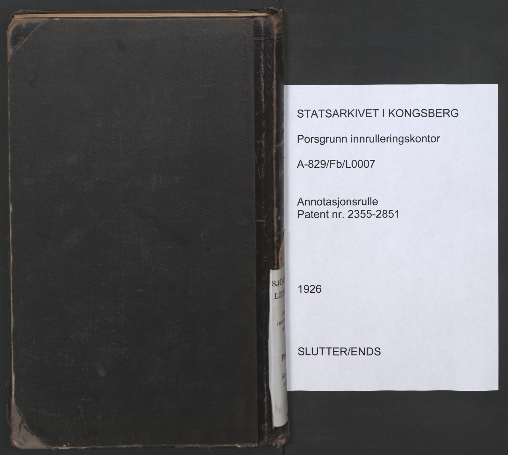 Porsgrunn innrulleringskontor, SAKO/A-829/F/Fb/L0007: Annotasjonsrulle, 1926-1948