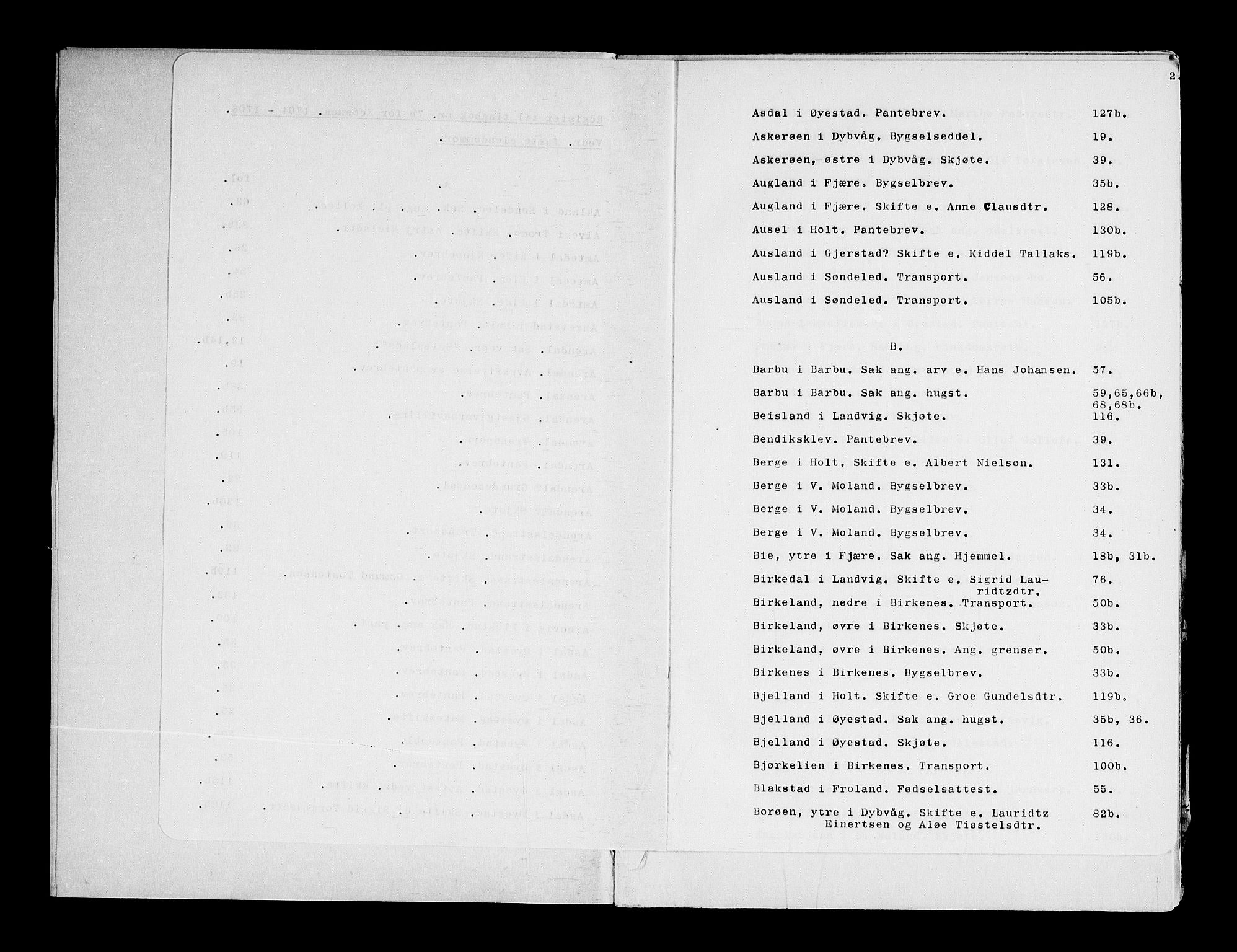 Nedenes sorenskriveri før 1824, SAK/1221-0007/F/Fa/L0012: Tingbok med register nr 7b, 1704-1706