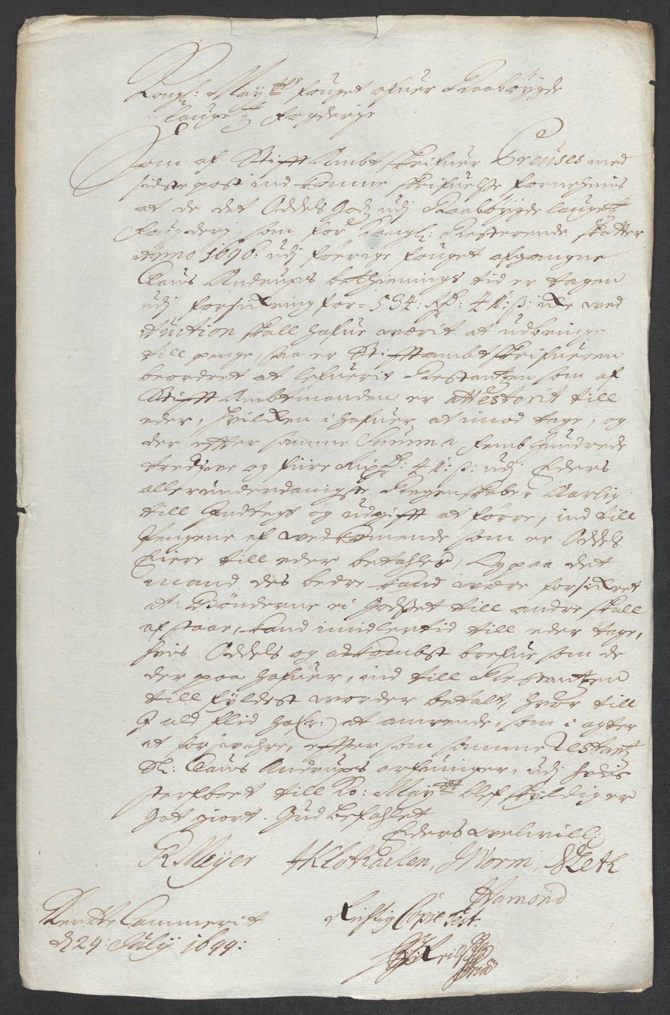 Rentekammeret inntil 1814, Reviderte regnskaper, Fogderegnskap, RA/EA-4092/R40/L2445: Fogderegnskap Råbyggelag, 1697-1699, p. 258