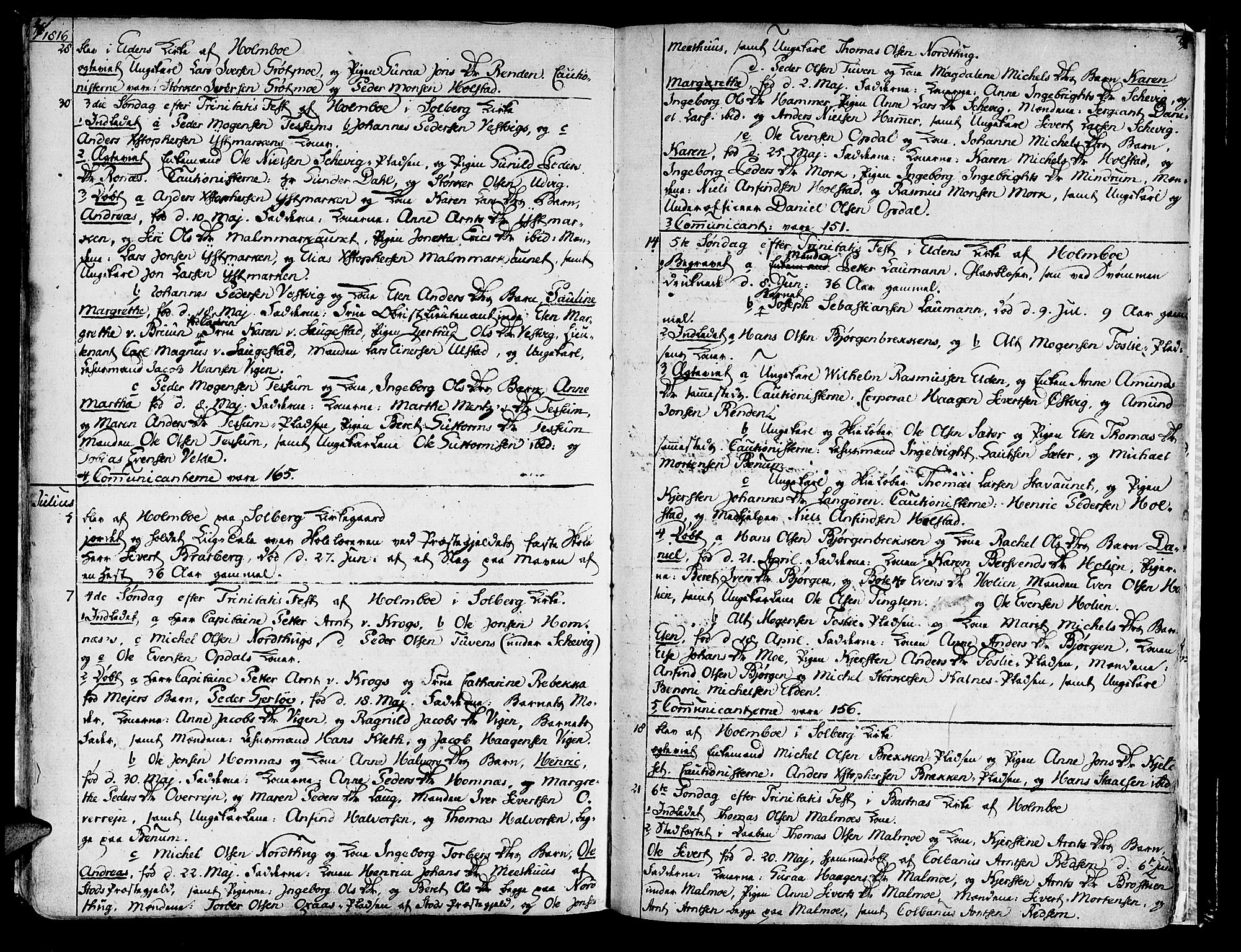 Ministerialprotokoller, klokkerbøker og fødselsregistre - Nord-Trøndelag, AV/SAT-A-1458/741/L0386: Parish register (official) no. 741A02, 1804-1816, p. 76-77