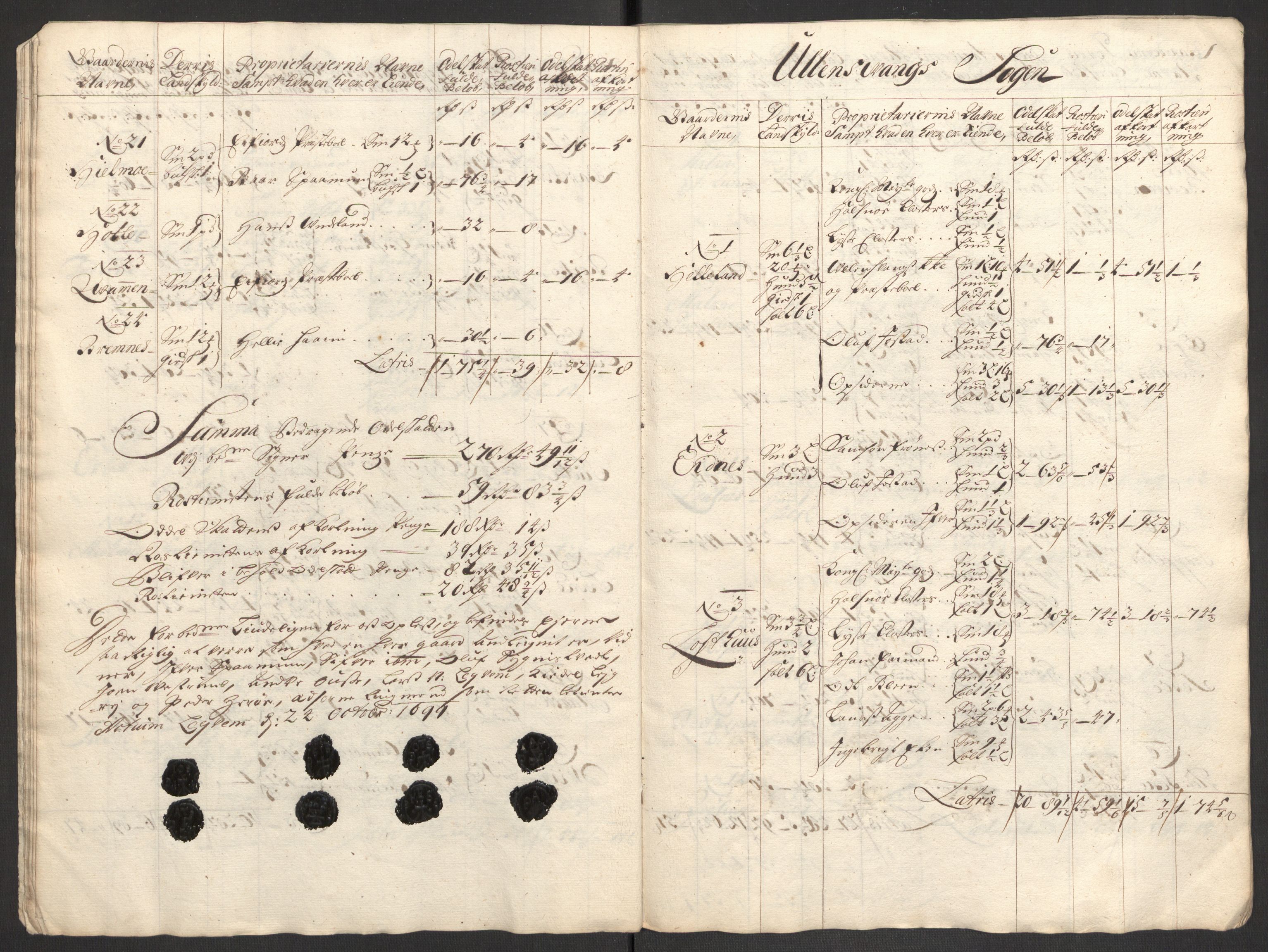 Rentekammeret inntil 1814, Reviderte regnskaper, Fogderegnskap, AV/RA-EA-4092/R48/L2978: Fogderegnskap Sunnhordland og Hardanger, 1699, p. 159