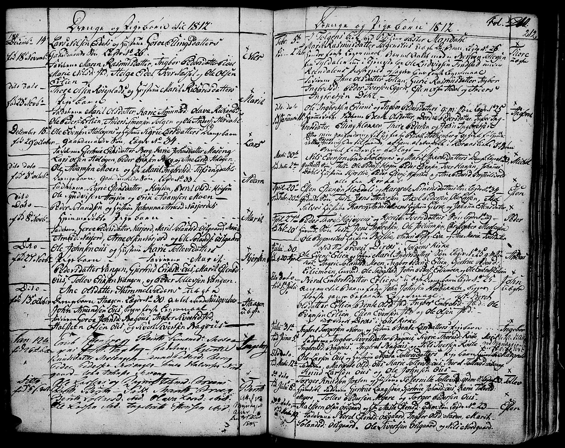 Tolga prestekontor, AV/SAH-PREST-062/K/L0003: Parish register (official) no. 3, 1786-1814, p. 212