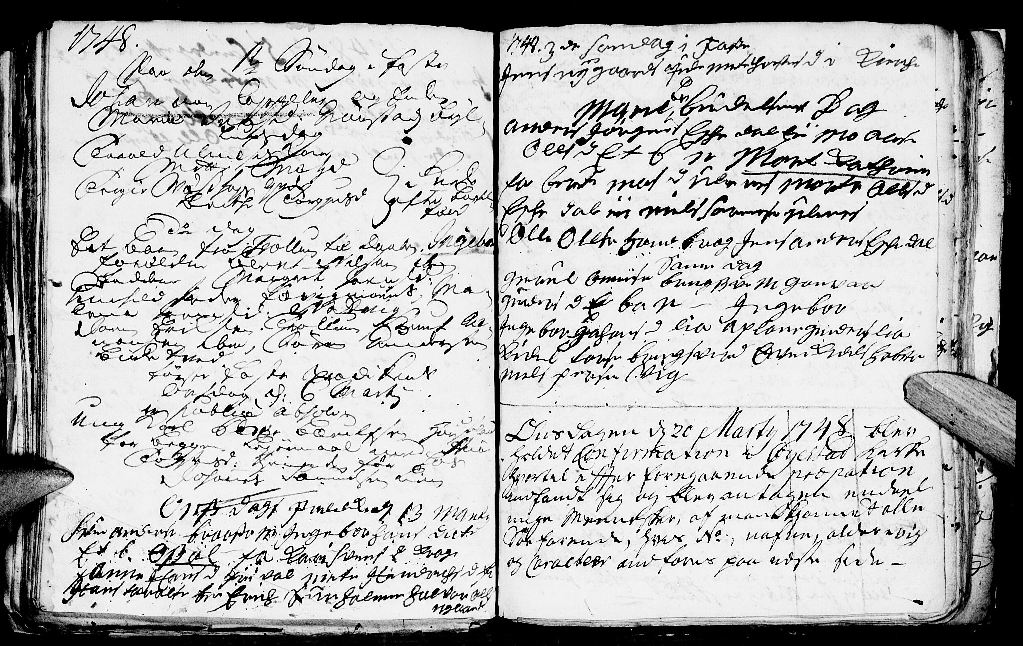 Fjære sokneprestkontor, SAK/1111-0011/F/Fb/L0001: Parish register (copy) no. B 1, 1732-1750, p. 165