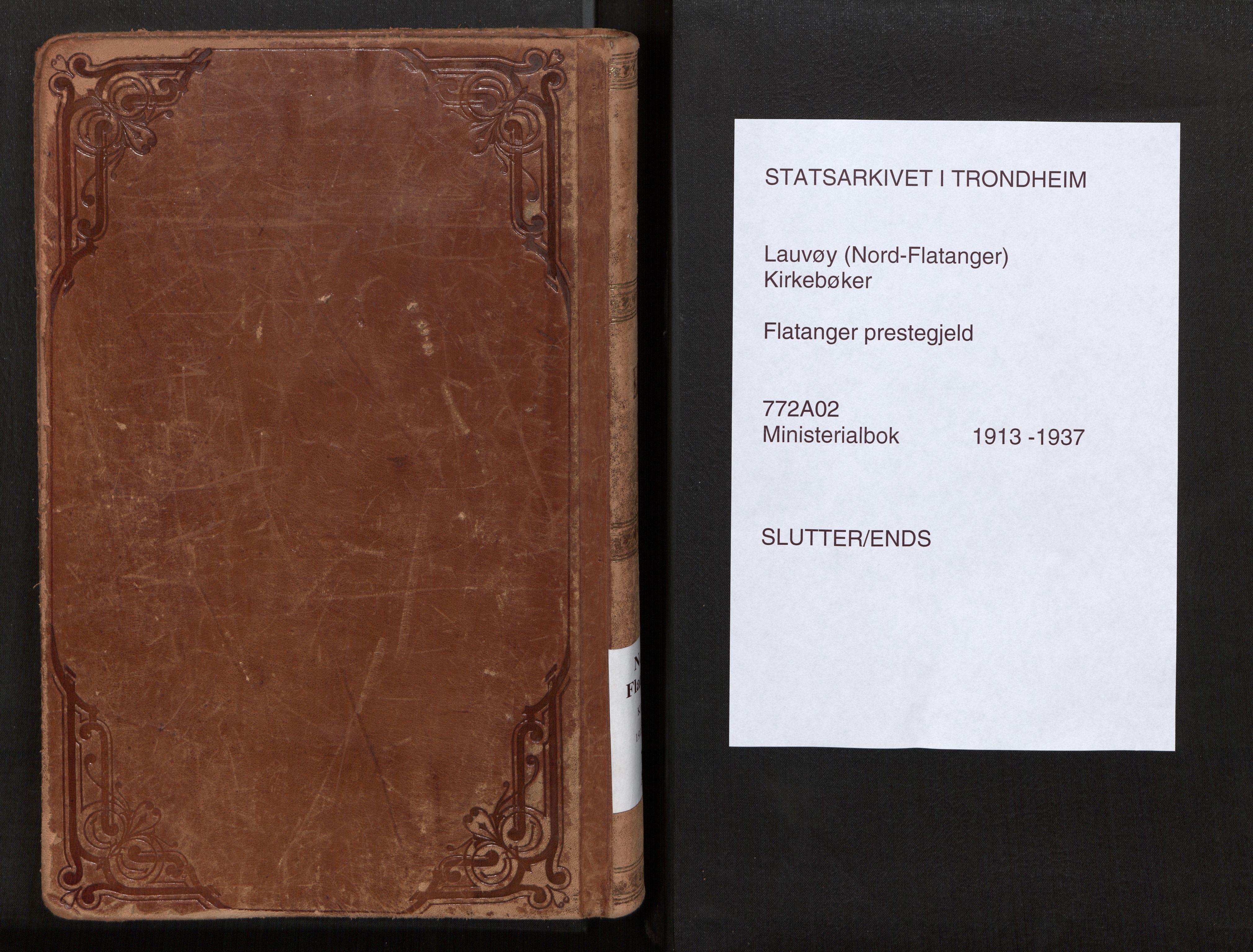 Ministerialprotokoller, klokkerbøker og fødselsregistre - Nord-Trøndelag, SAT/A-1458/772/L0604: Parish register (official) no. 772A02, 1913-1937