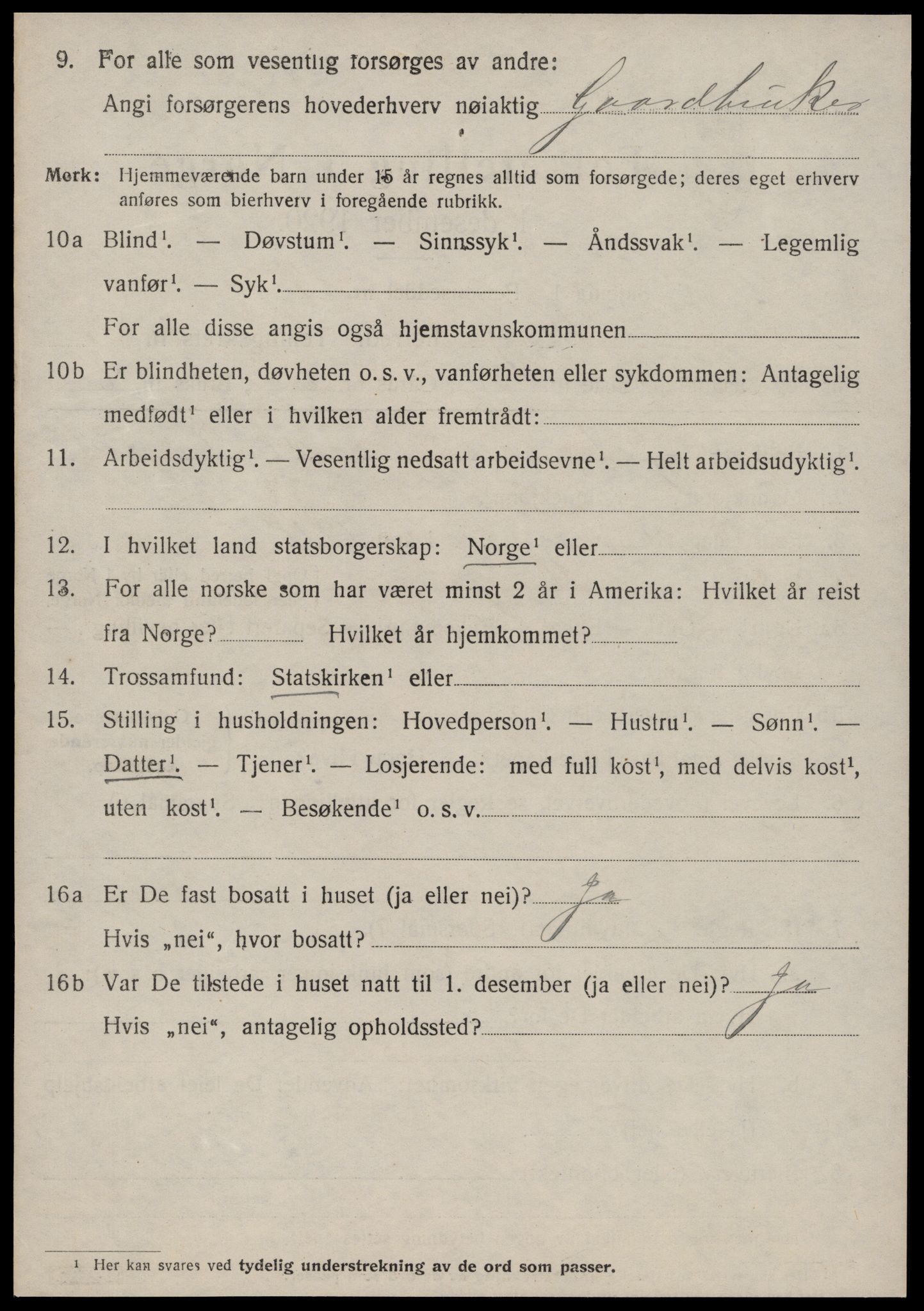 SAT, 1920 census for Skodje, 1920, p. 2614