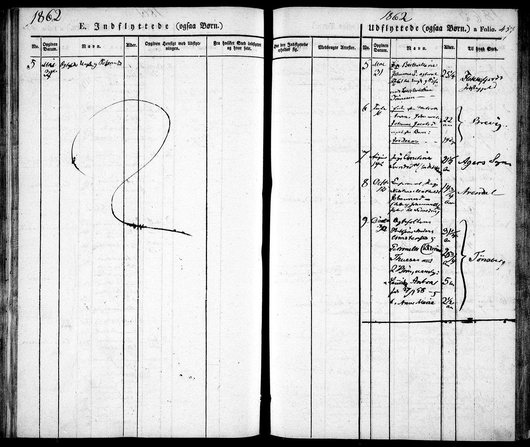 Risør sokneprestkontor, AV/SAK-1111-0035/F/Fa/L0003: Parish register (official) no. A 3, 1838-1864, p. 457