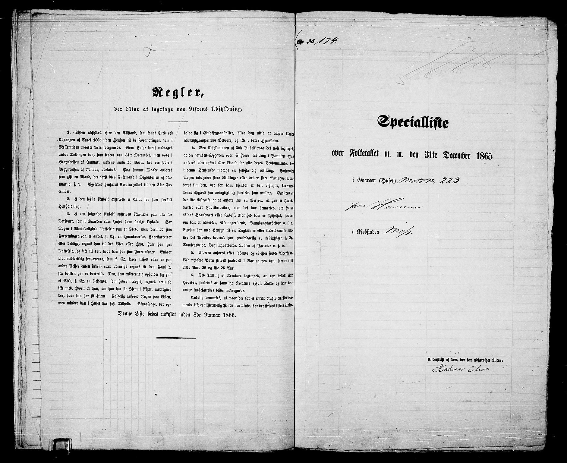 RA, 1865 census for Moss/Moss, 1865, p. 363