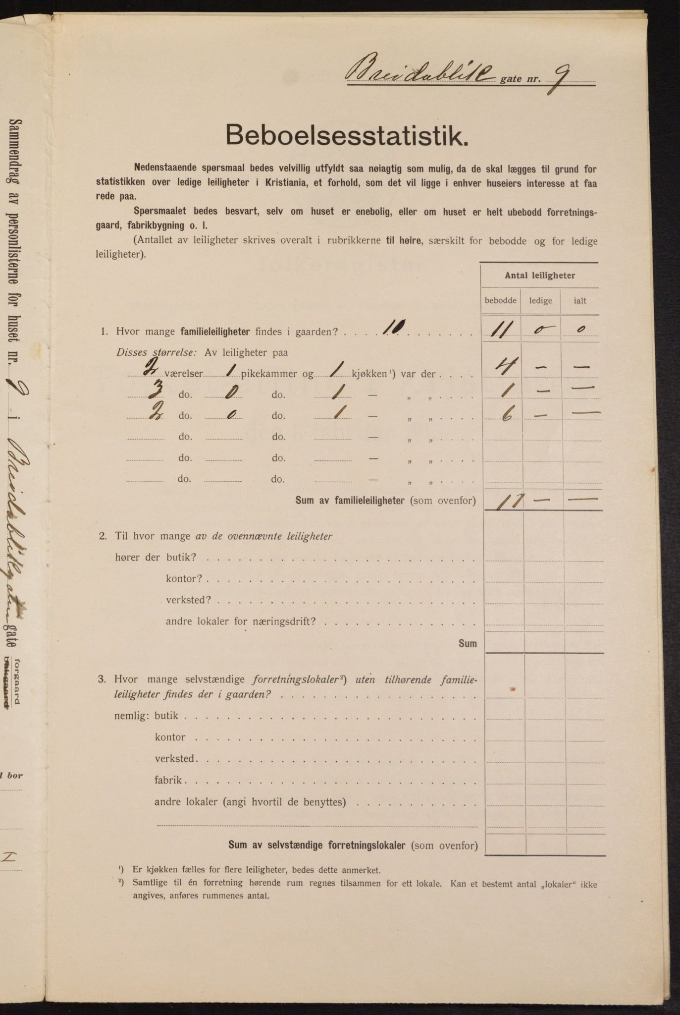 OBA, Municipal Census 1913 for Kristiania, 1913, p. 8002