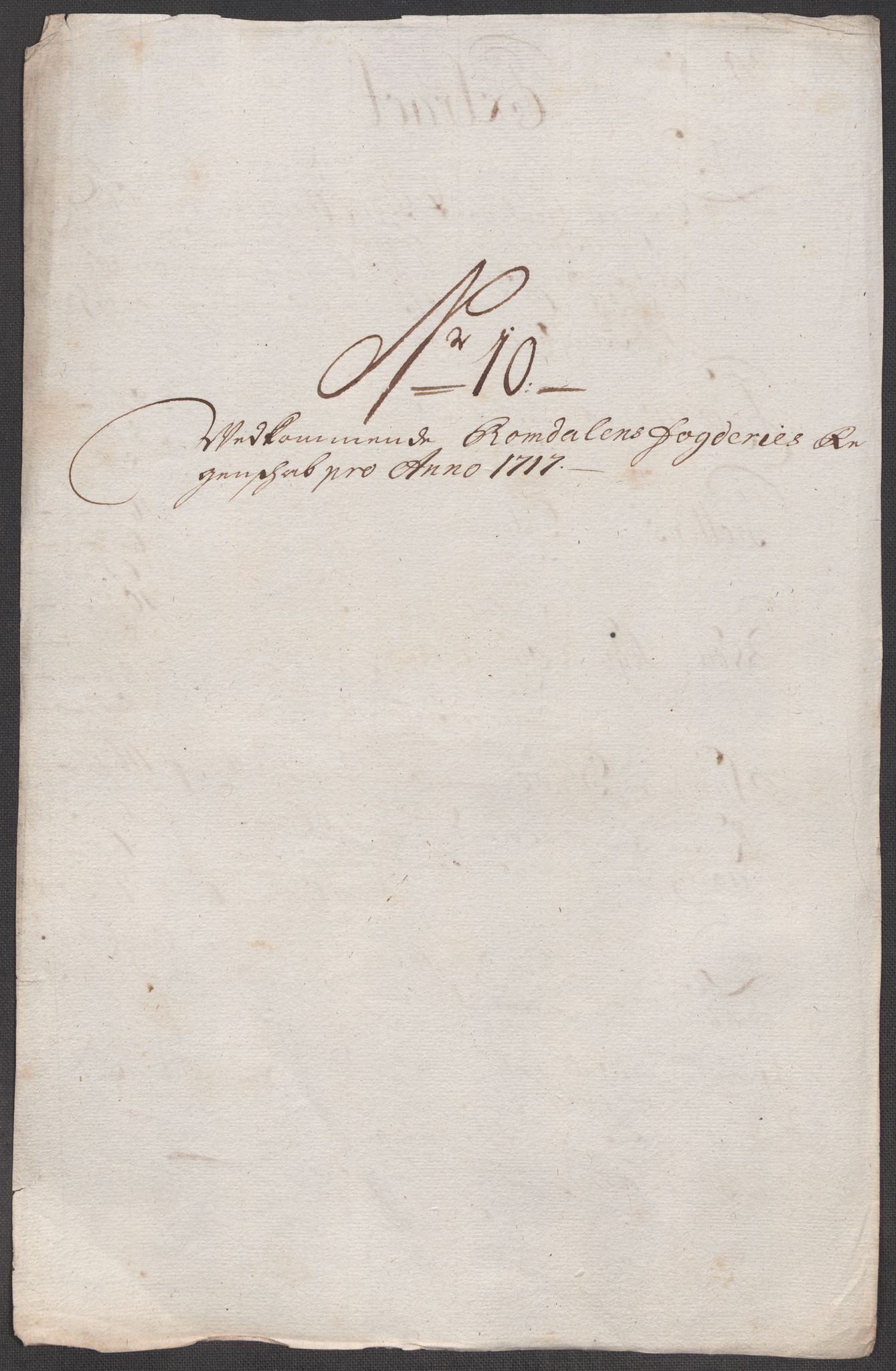 Rentekammeret inntil 1814, Reviderte regnskaper, Fogderegnskap, RA/EA-4092/R55/L3664: Fogderegnskap Romsdal, 1717, p. 107