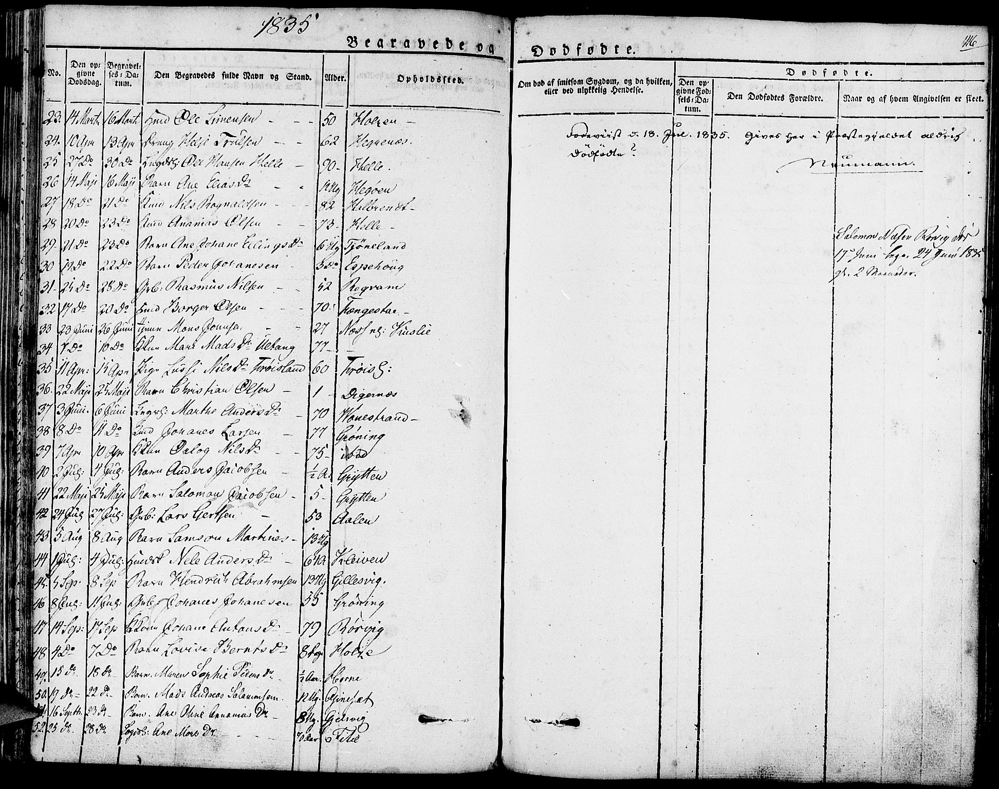 Førde sokneprestembete, SAB/A-79901/H/Haa/Haaa/L0006: Parish register (official) no. A 6, 1821-1842, p. 416