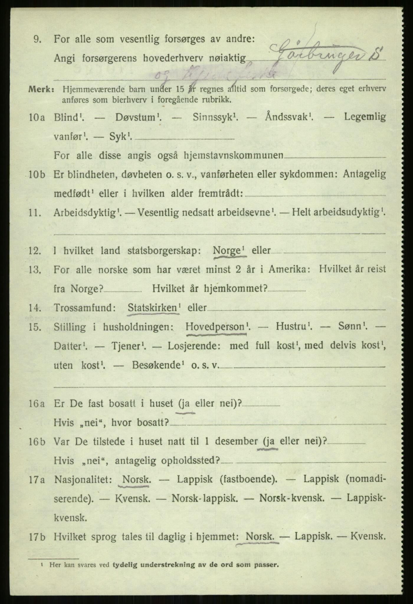 SATØ, 1920 census for Tromsøysund, 1920, p. 7573