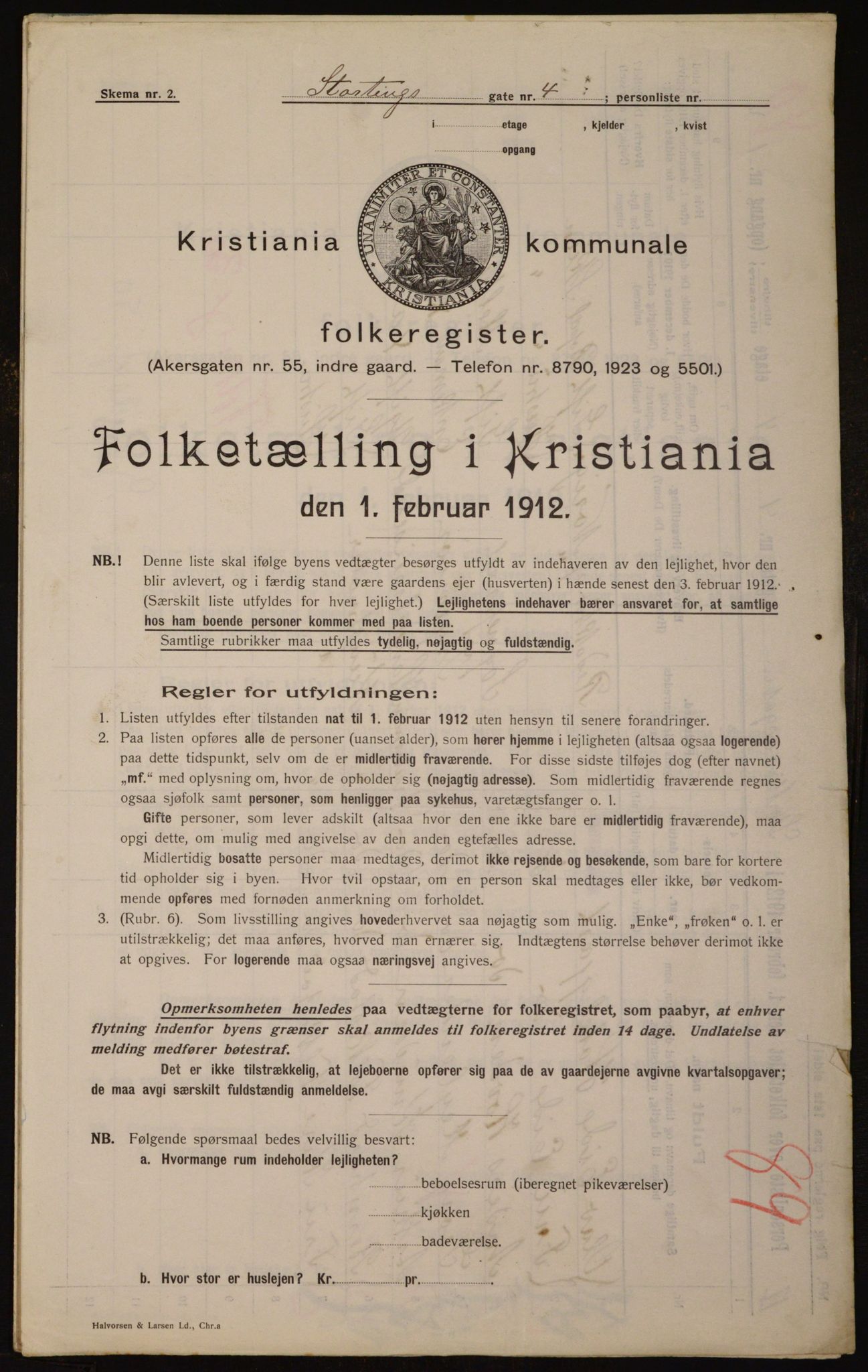 OBA, Municipal Census 1912 for Kristiania, 1912, p. 103577