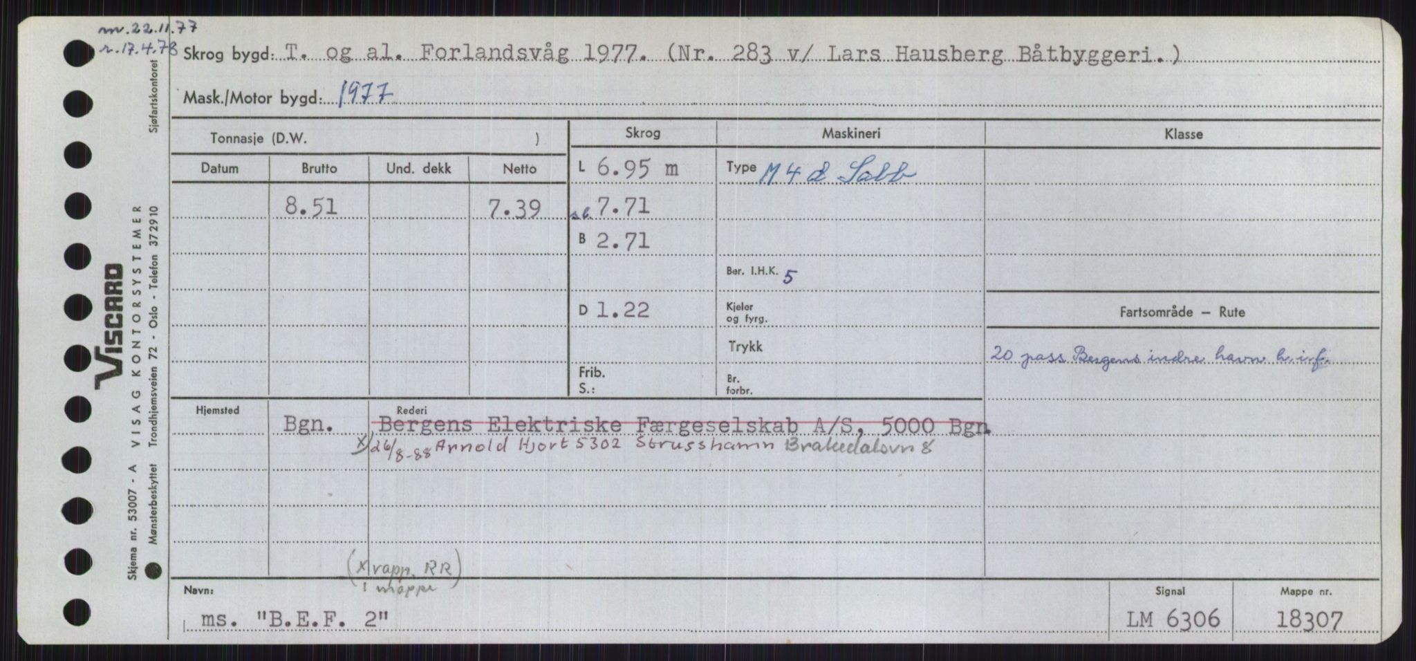 Sjøfartsdirektoratet med forløpere, Skipsmålingen, AV/RA-S-1627/H/Ha/L0001/0001: Fartøy, A-Eig / Fartøy A-Bjøn, p. 581