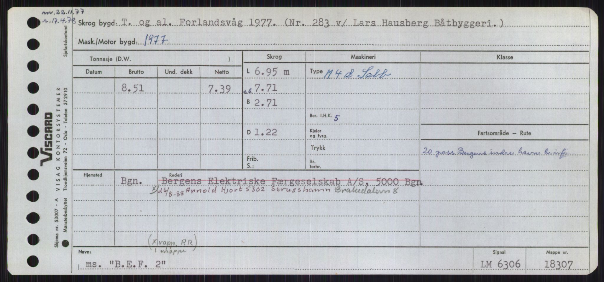 Sjøfartsdirektoratet med forløpere, Skipsmålingen, RA/S-1627/H/Ha/L0001/0001: Fartøy, A-Eig / Fartøy A-Bjøn, p. 581