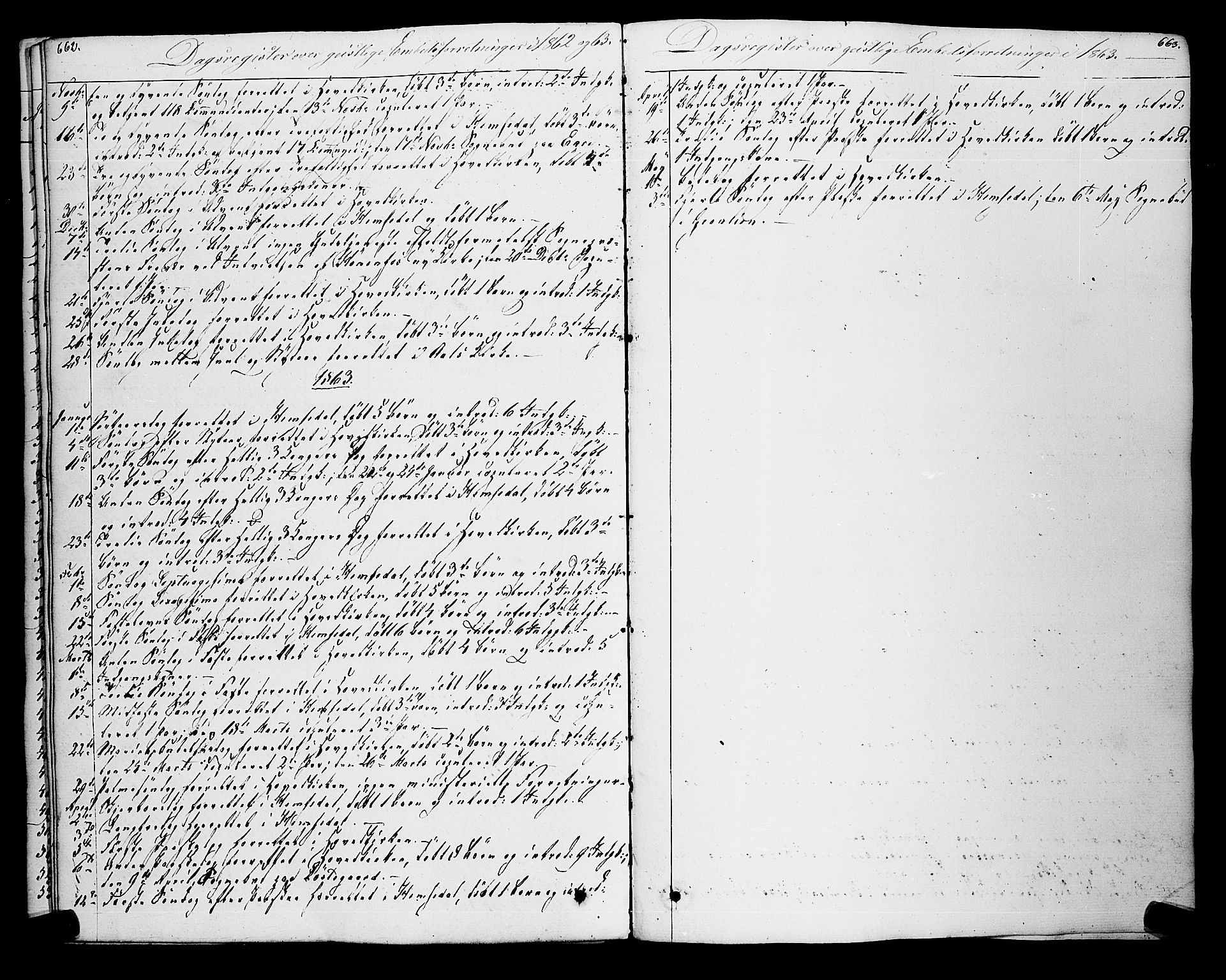 Gol kirkebøker, SAKO/A-226/F/Fa/L0002: Parish register (official) no. I 2, 1837-1863, p. 662-663