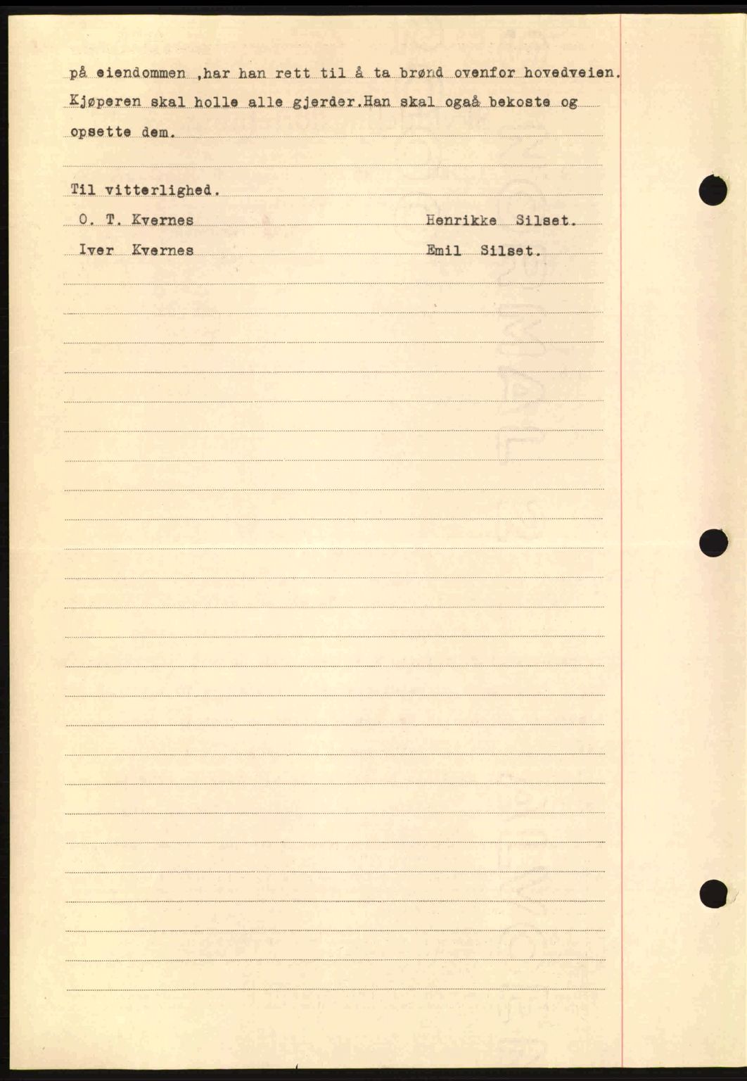 Nordmøre sorenskriveri, AV/SAT-A-4132/1/2/2Ca: Mortgage book no. A93, 1942-1942, Diary no: : 1888/1942