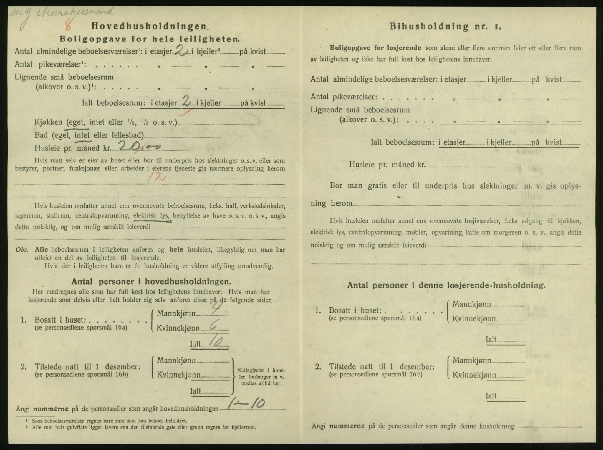 SAT, 1920 census for Steinkjer, 1920, p. 1135