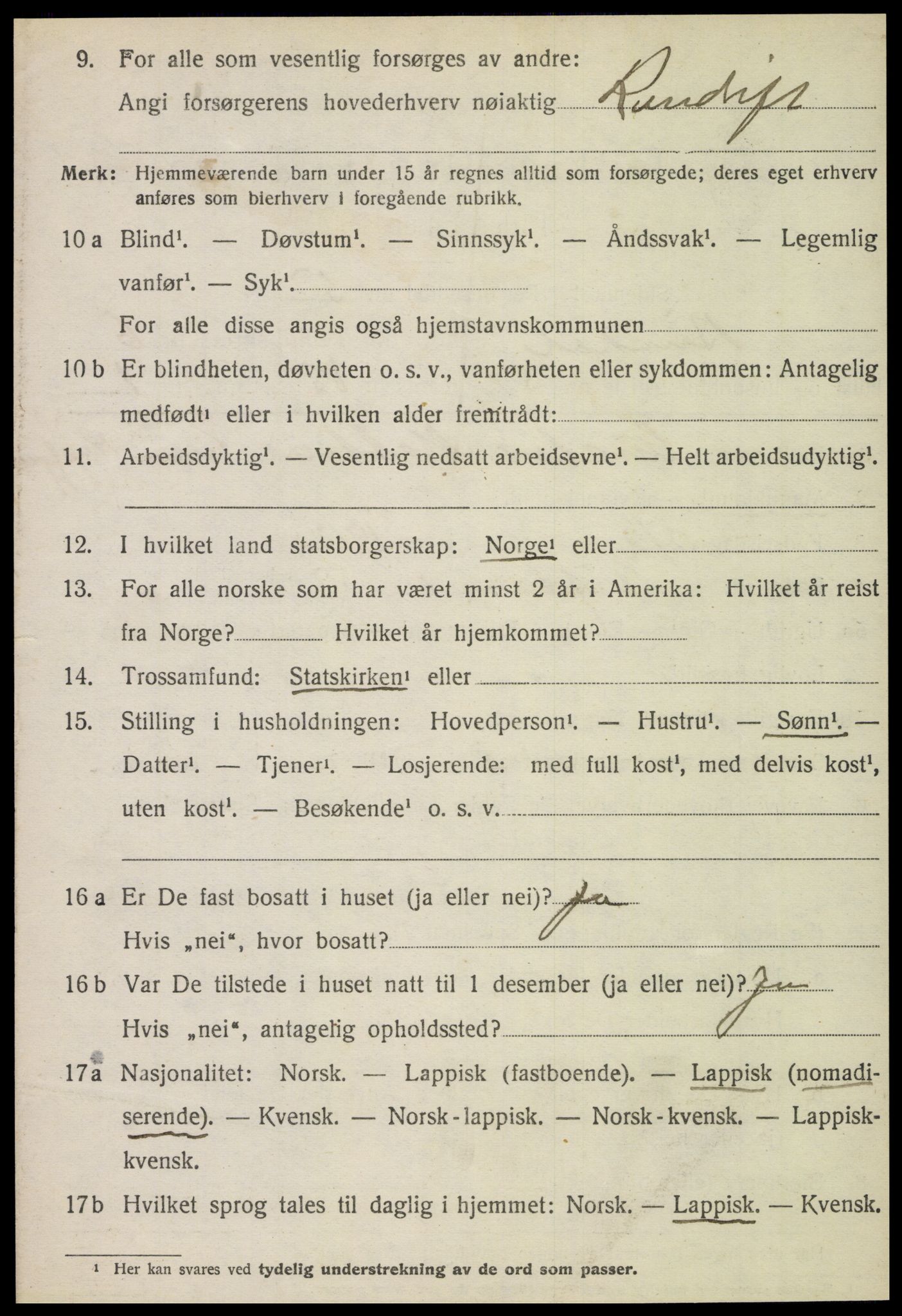 SAT, 1920 census for Bindal, 1920, p. 5568