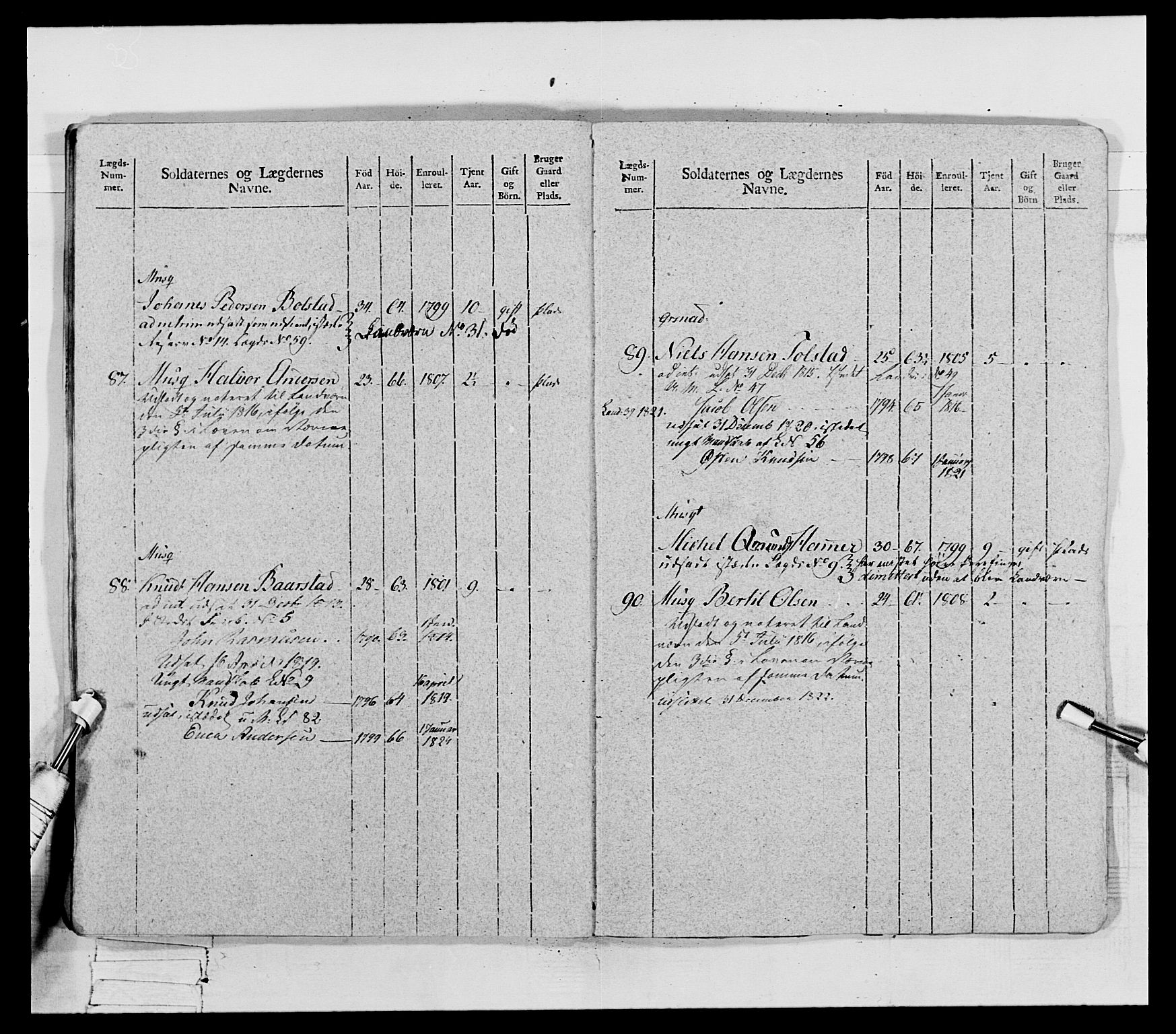 Generalitets- og kommissariatskollegiet, Det kongelige norske kommissariatskollegium, AV/RA-EA-5420/E/Eh/L0069: Opplandske gevorbne infanteriregiment, 1810-1818, p. 343