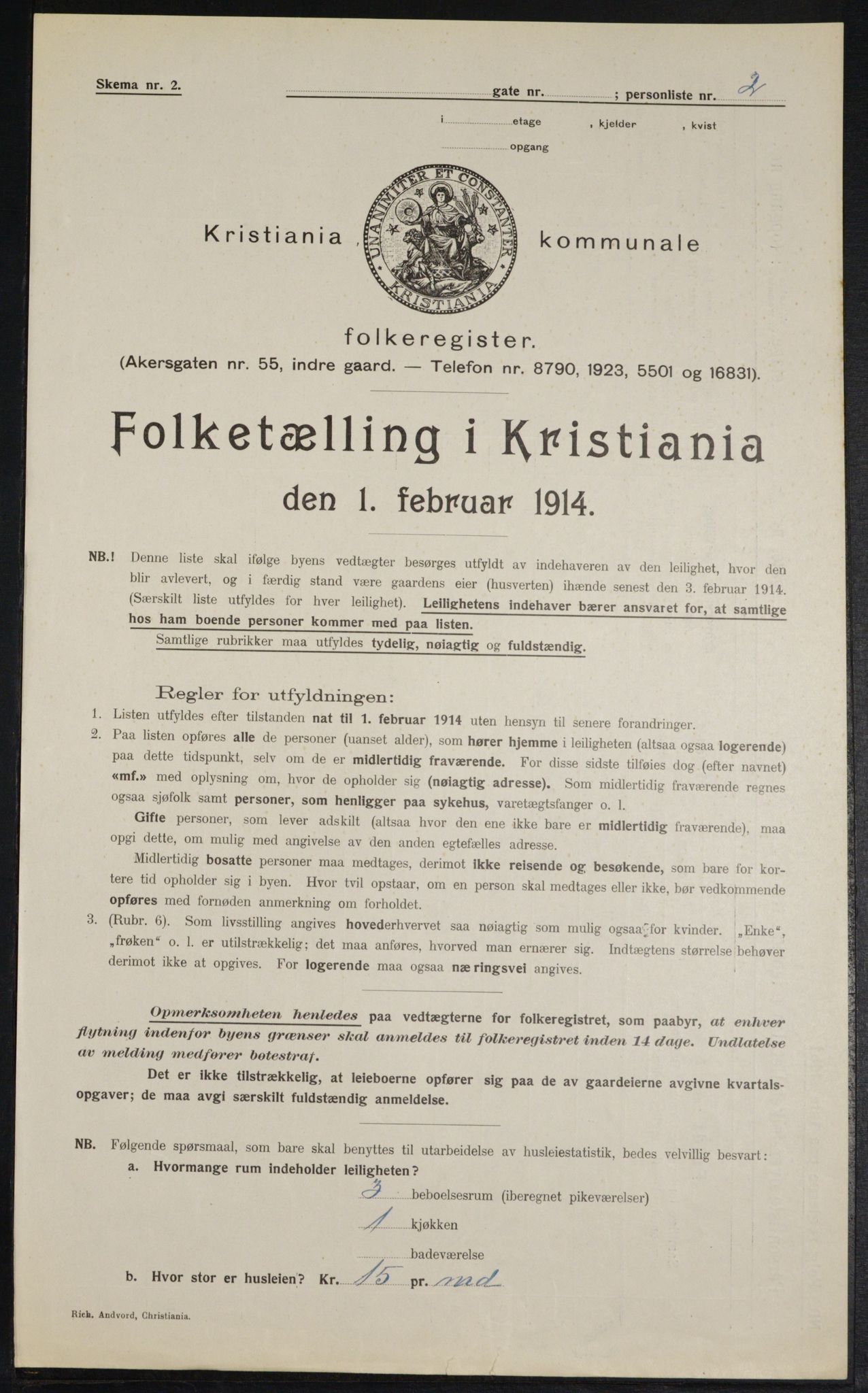 OBA, Municipal Census 1914 for Kristiania, 1914, p. 6780