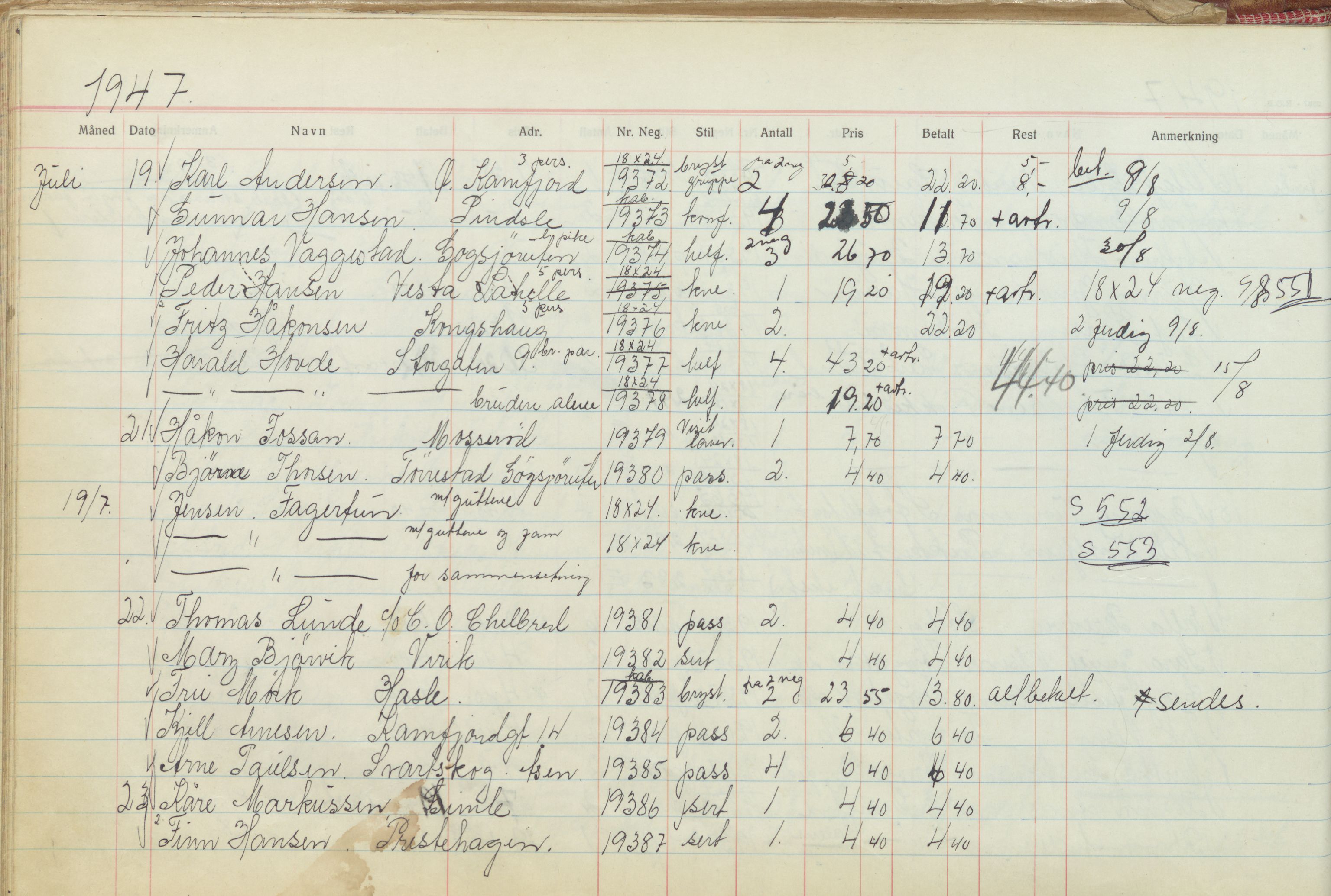 Pa 1494 - Jørgensen, Antonius. Fotograf, VEMU/A-2760/F/Fb, 1927-1984, p. 1173