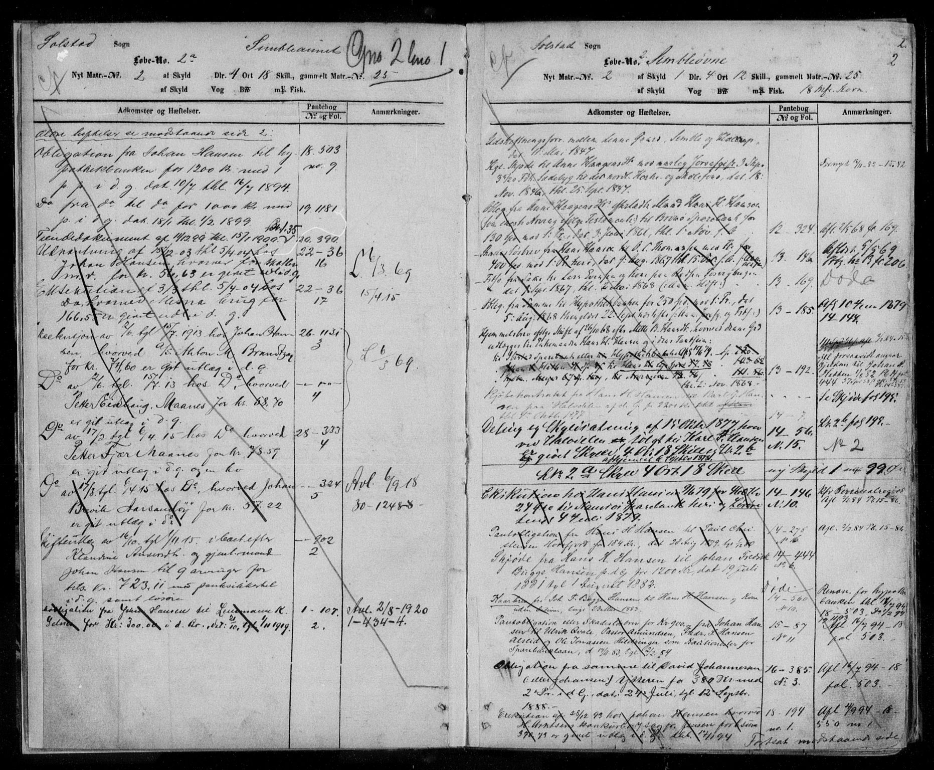 Brønnøy sorenskriveri, SAT/A-4170/1/2/2A/L0001: Mortgage register no. 1, 1863-1927, p. 2