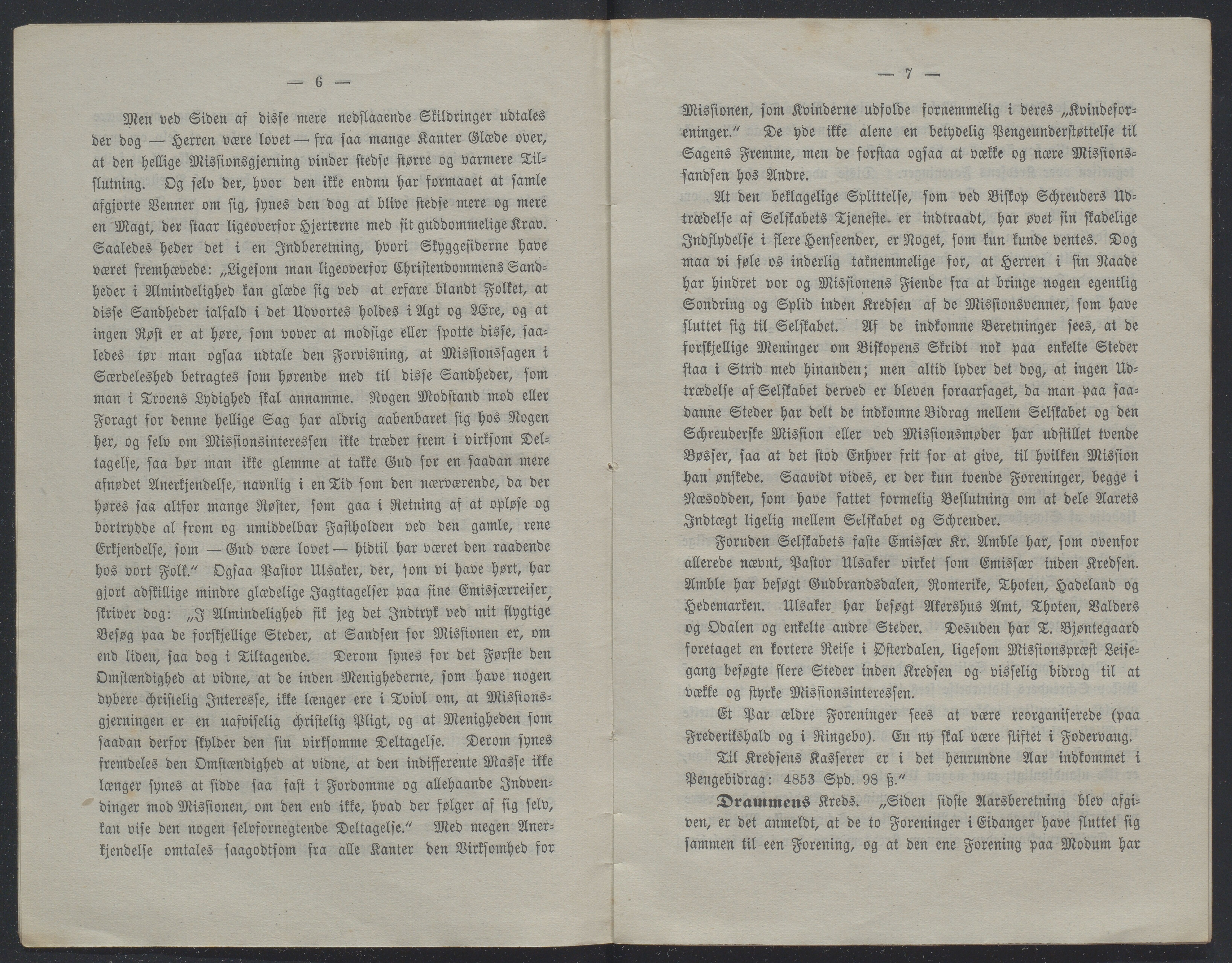 Det Norske Misjonsselskap - hovedadministrasjonen, VID/MA-A-1045/D/Db/Dba/L0338/0003: Beretninger, Bøker, Skrifter o.l   / Årsberetninger 33, 1875, p. 6-7