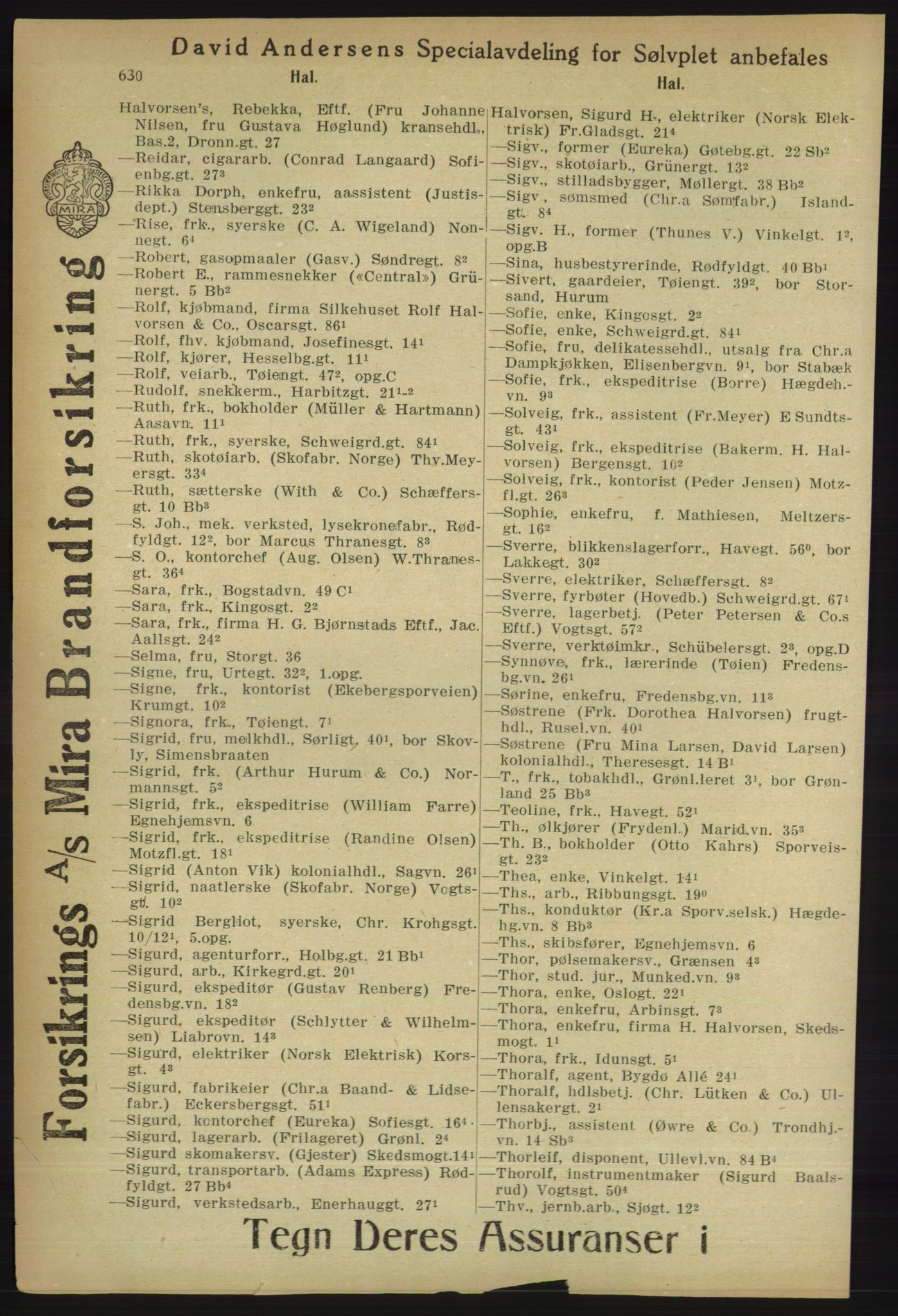 Kristiania/Oslo adressebok, PUBL/-, 1918, p. 655