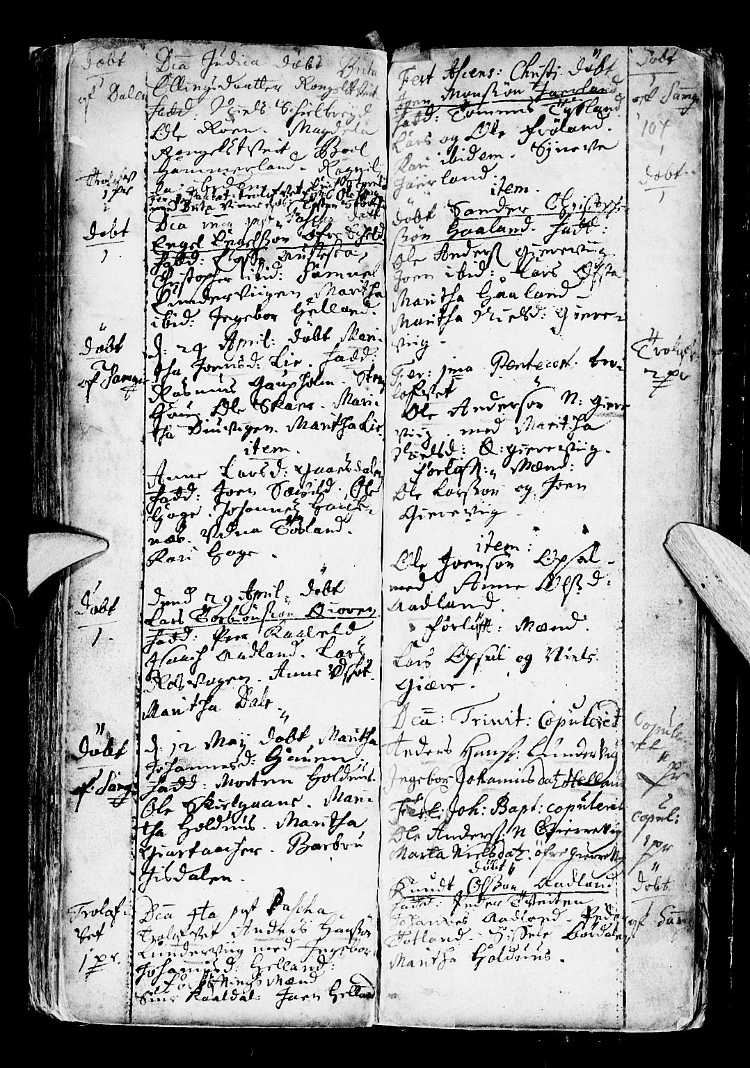 Os sokneprestembete, SAB/A-99929: Parish register (official) no. A 6, 1669-1719, p. 104