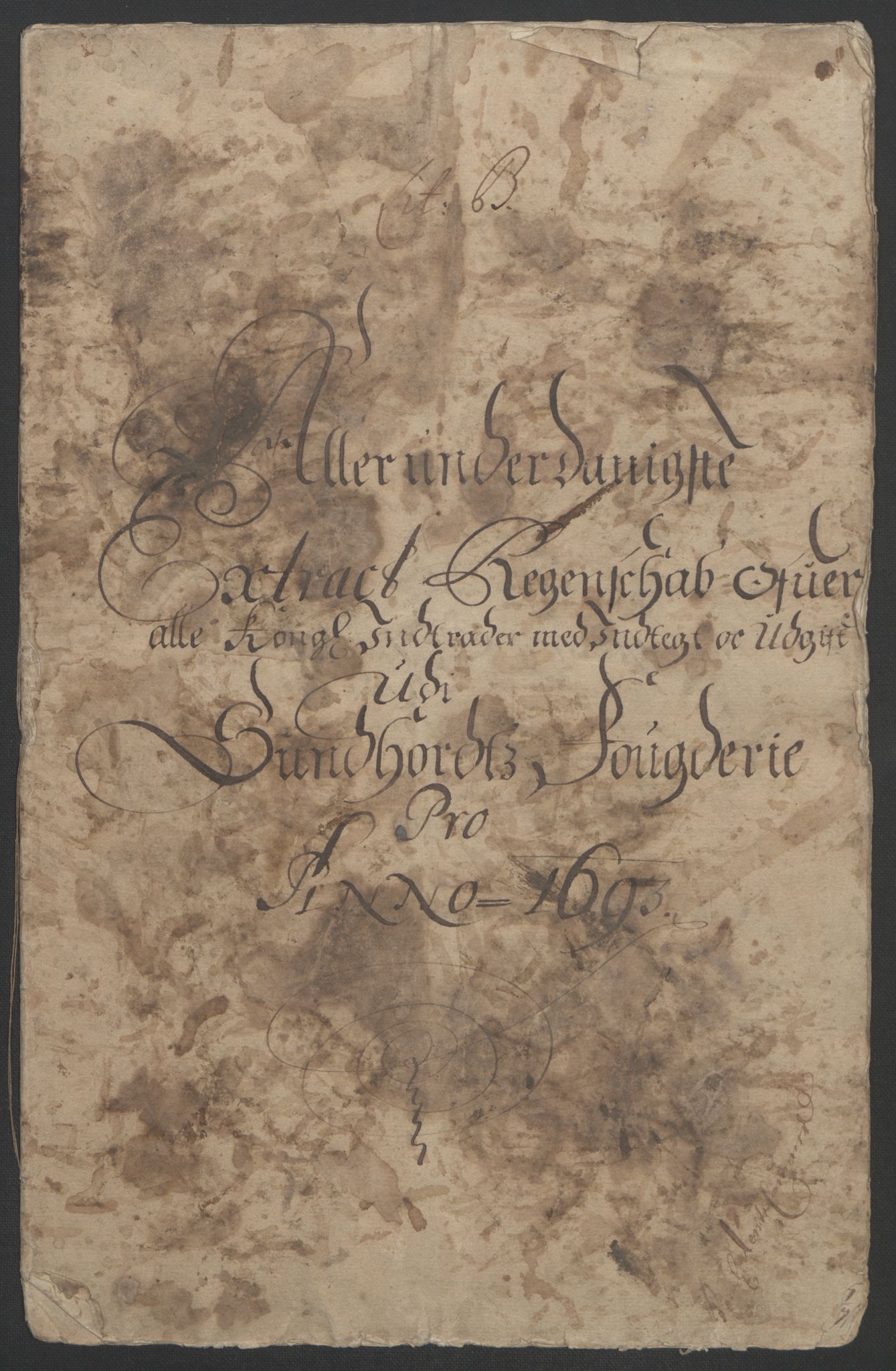 Rentekammeret inntil 1814, Reviderte regnskaper, Fogderegnskap, RA/EA-4092/R48/L2974: Fogderegnskap Sunnhordland og Hardanger, 1693, p. 6