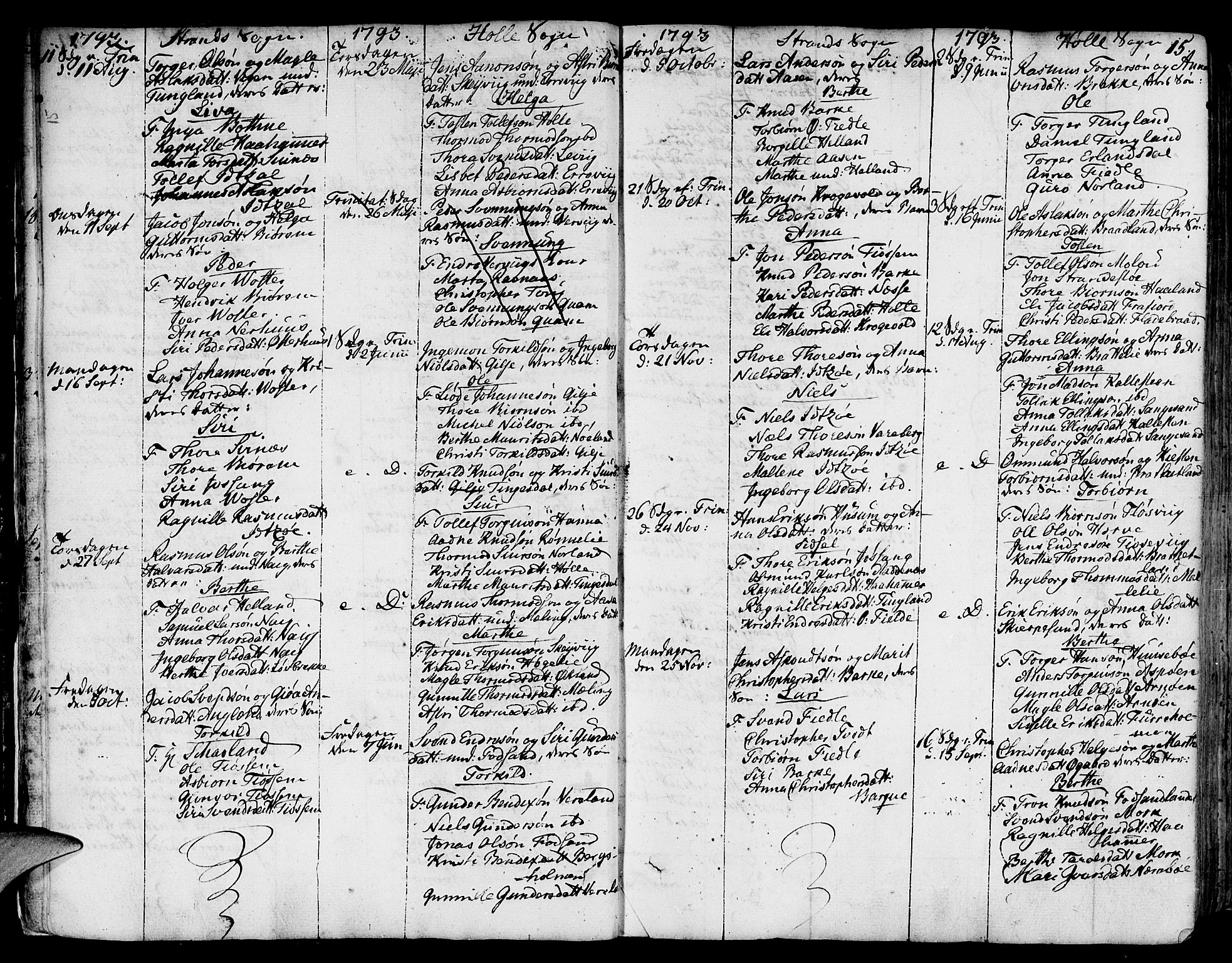 Strand sokneprestkontor, AV/SAST-A-101828/H/Ha/Haa/L0003: Parish register (official) no. A 3, 1769-1816, p. 15