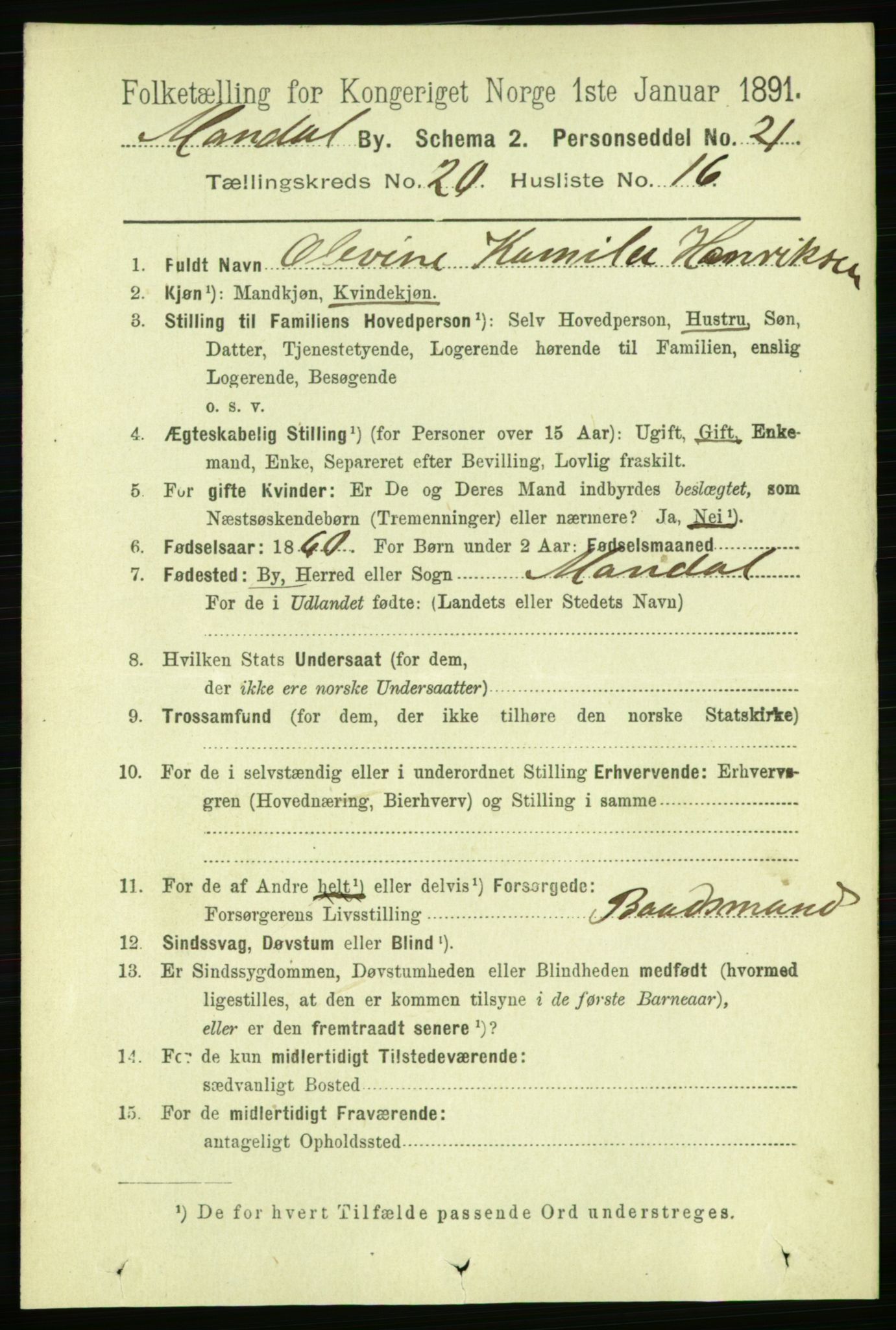 RA, 1891 census for 1002 Mandal, 1891, p. 4057