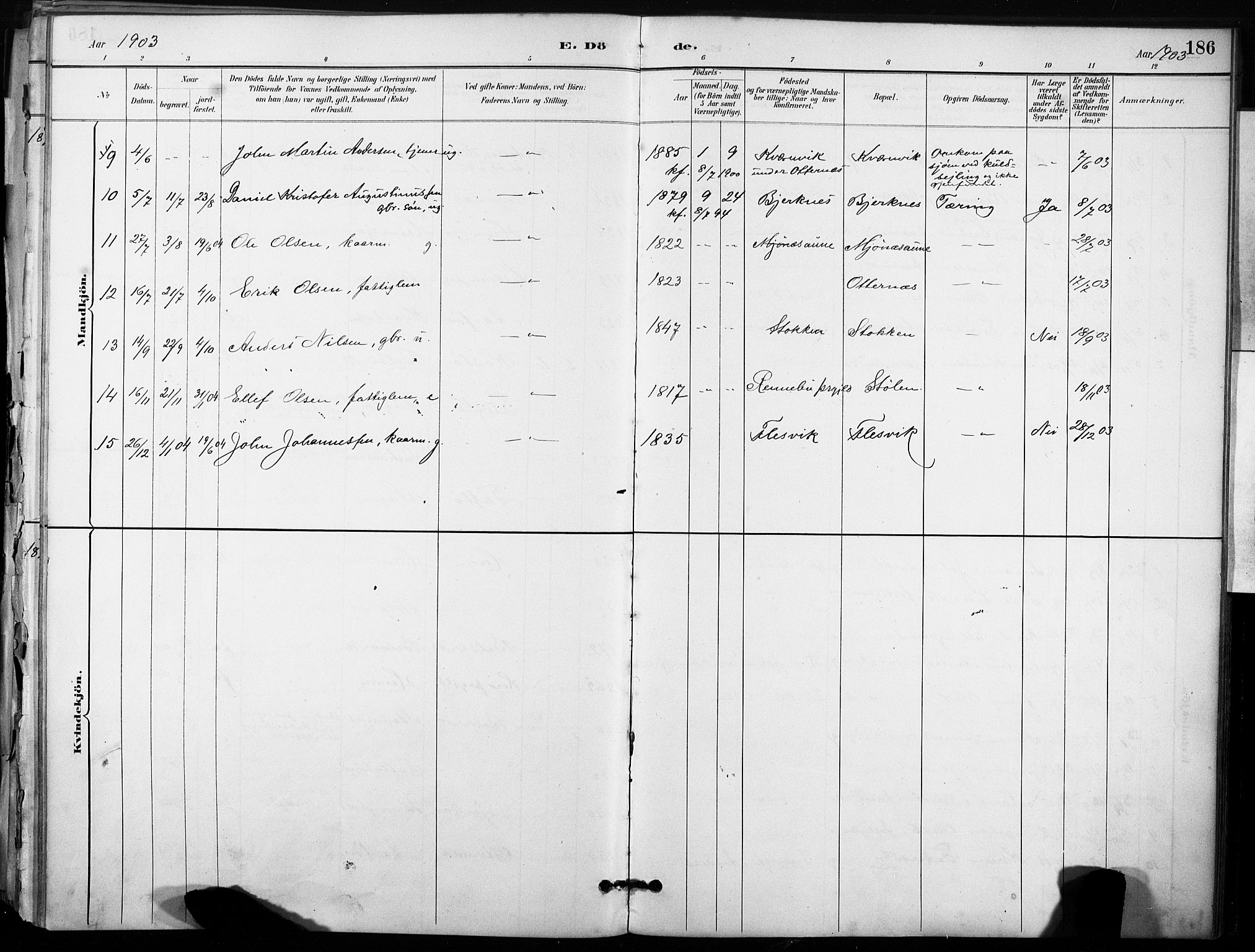 Ministerialprotokoller, klokkerbøker og fødselsregistre - Sør-Trøndelag, SAT/A-1456/633/L0518: Parish register (official) no. 633A01, 1884-1906, p. 186