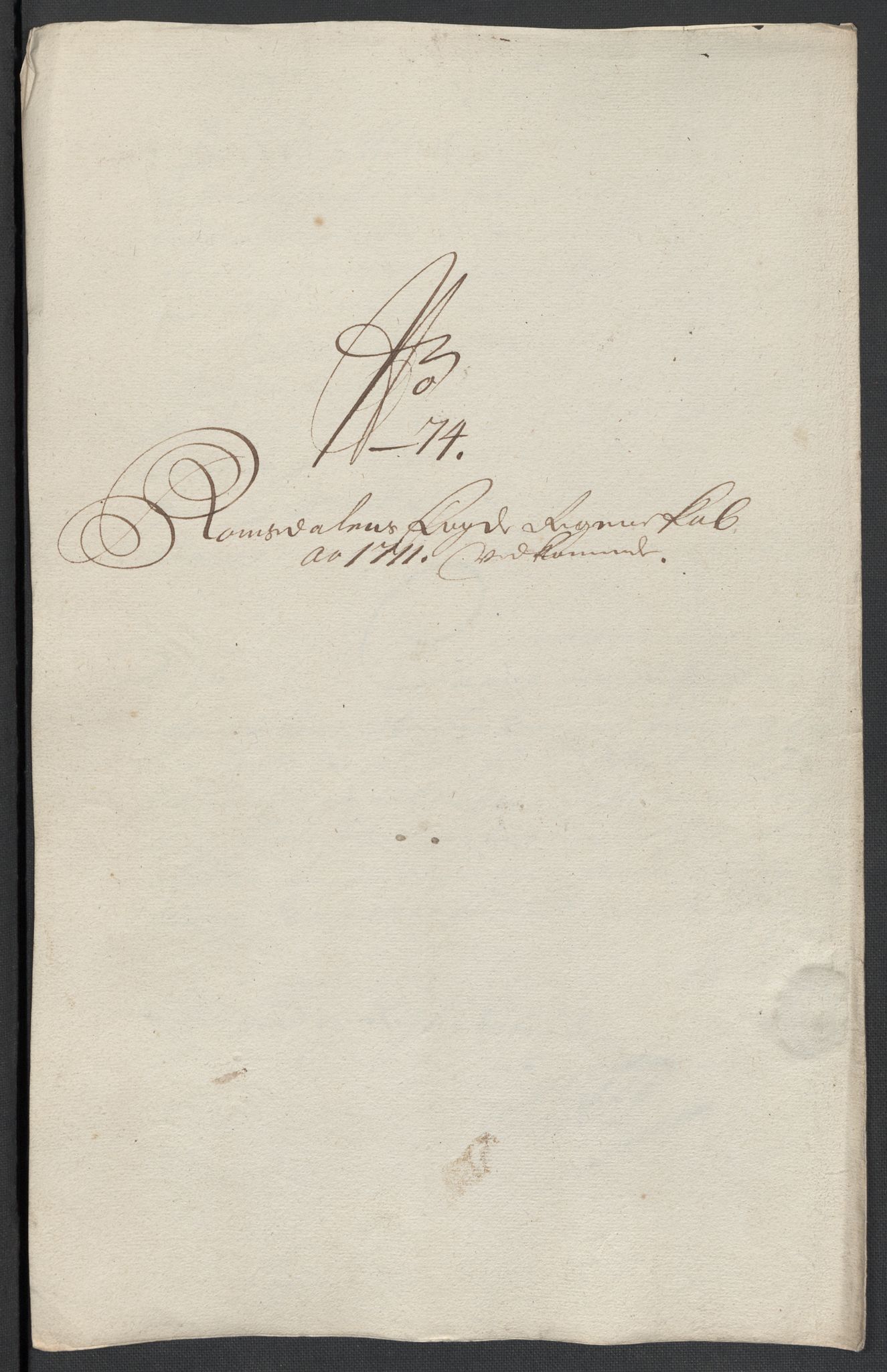 Rentekammeret inntil 1814, Reviderte regnskaper, Fogderegnskap, RA/EA-4092/R55/L3660: Fogderegnskap Romsdal, 1711, p. 344