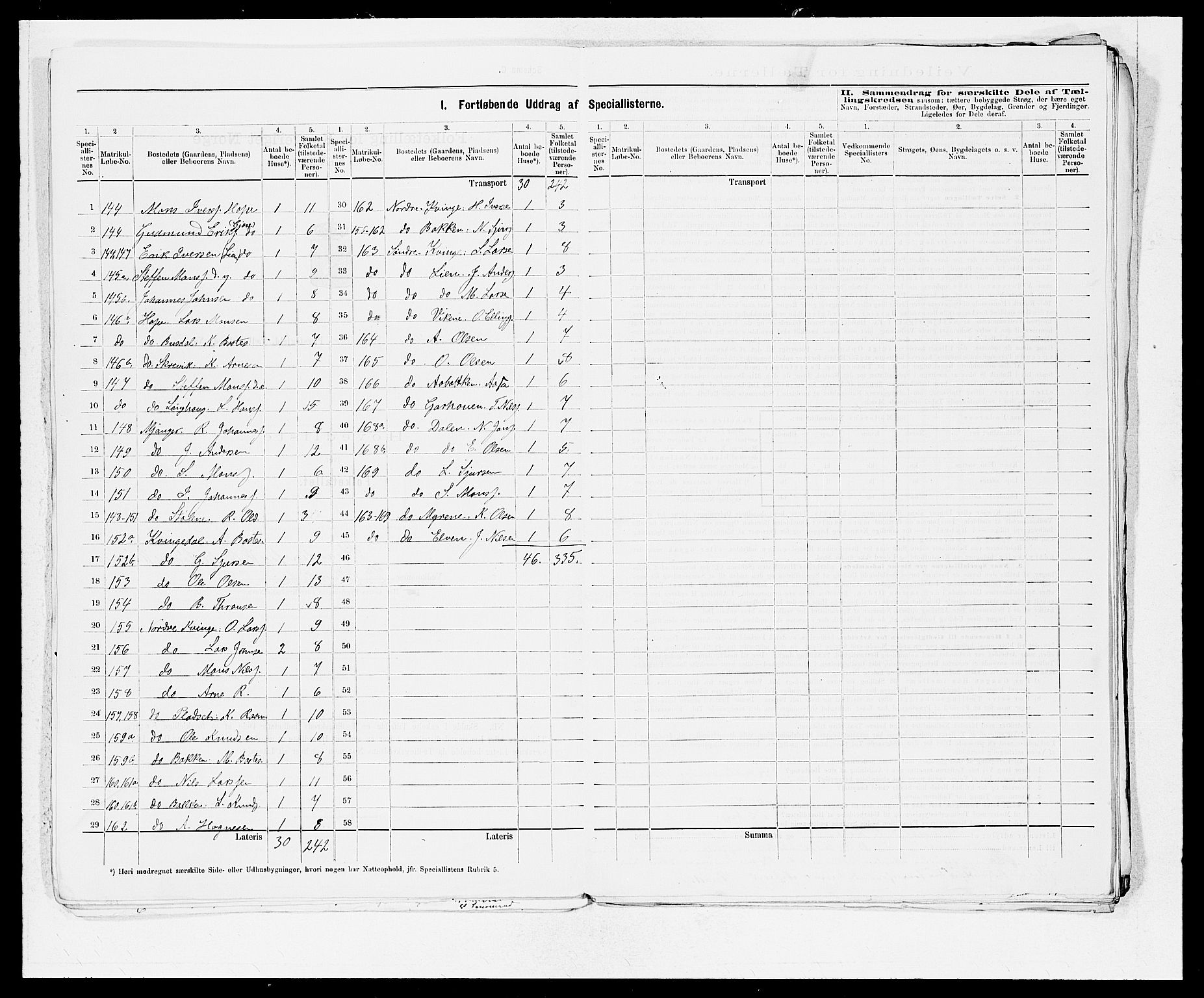 SAB, 1875 census for 1263P Lindås, 1875, p. 16