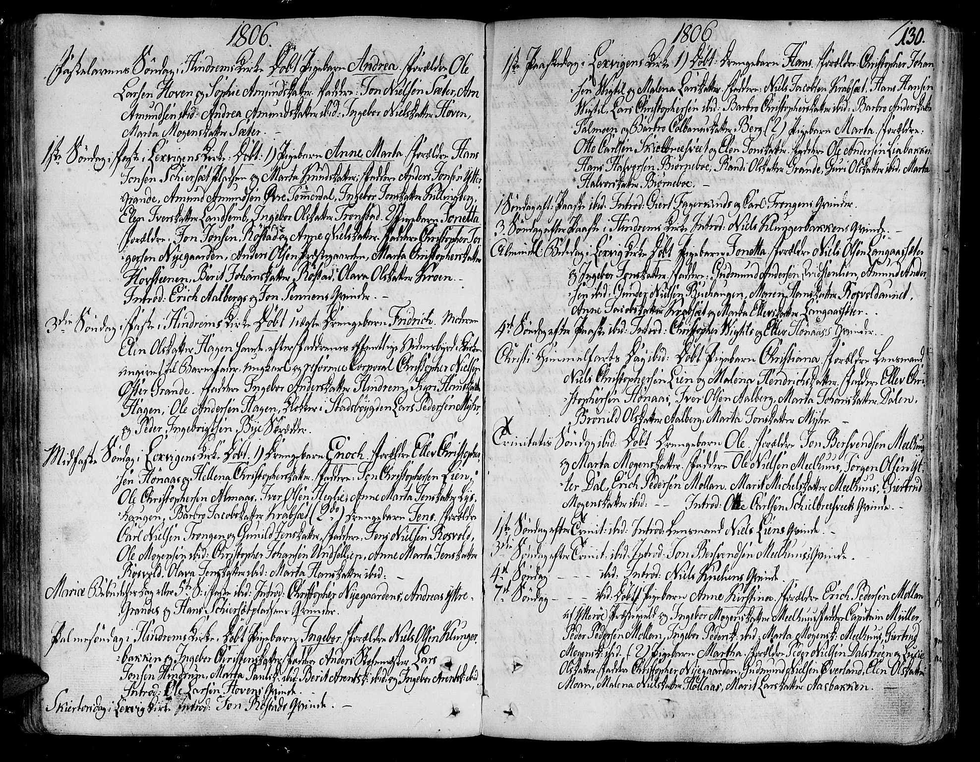 Ministerialprotokoller, klokkerbøker og fødselsregistre - Nord-Trøndelag, SAT/A-1458/701/L0004: Parish register (official) no. 701A04, 1783-1816, p. 130