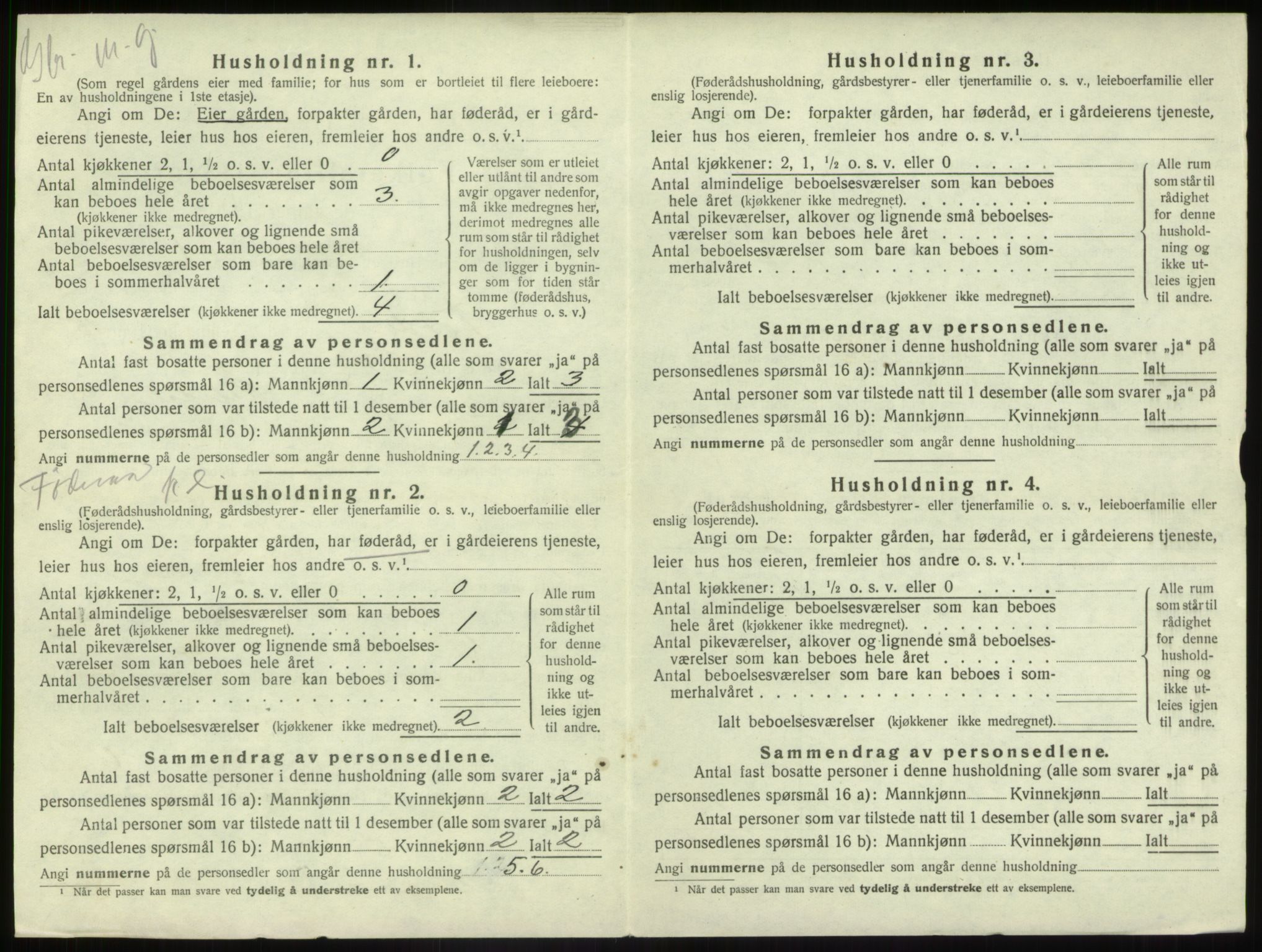 SAB, 1920 census for Førde, 1920, p. 766