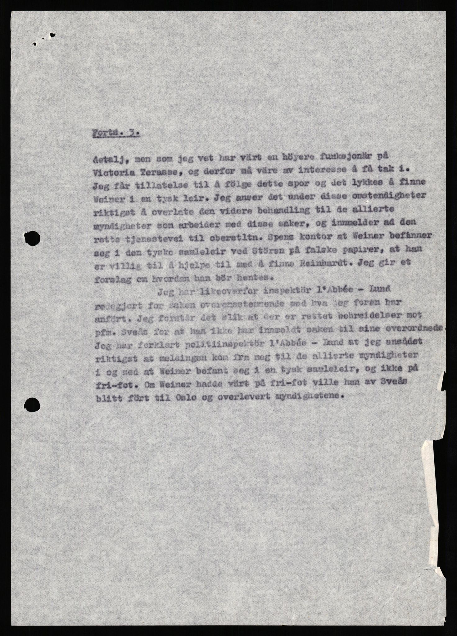 Forsvaret, Forsvarets overkommando II, AV/RA-RAFA-3915/D/Db/L0035: CI Questionaires. Tyske okkupasjonsstyrker i Norge. Tyskere., 1945-1946, p. 215