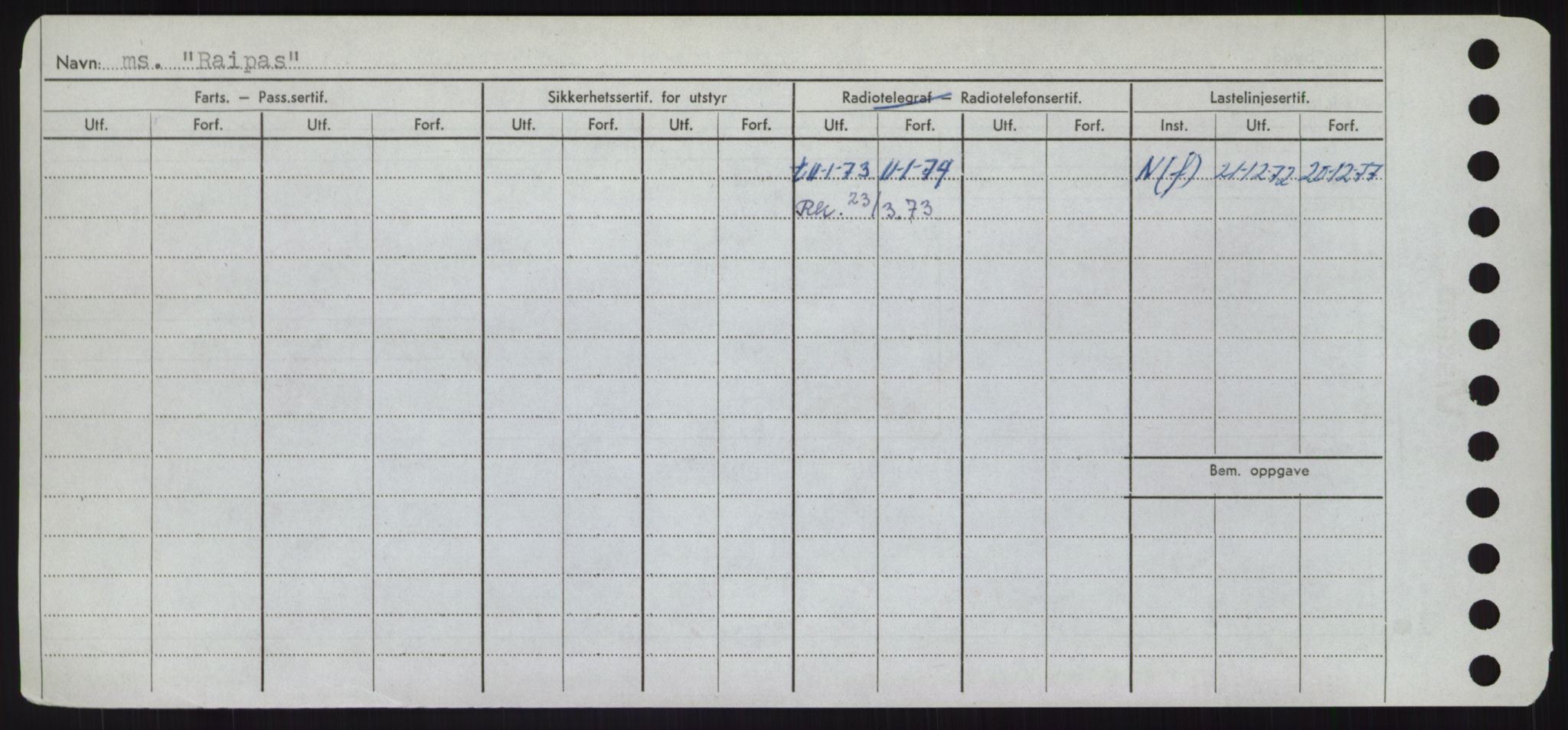 Sjøfartsdirektoratet med forløpere, Skipsmålingen, RA/S-1627/H/Hd/L0030: Fartøy, Q-Riv, p. 108