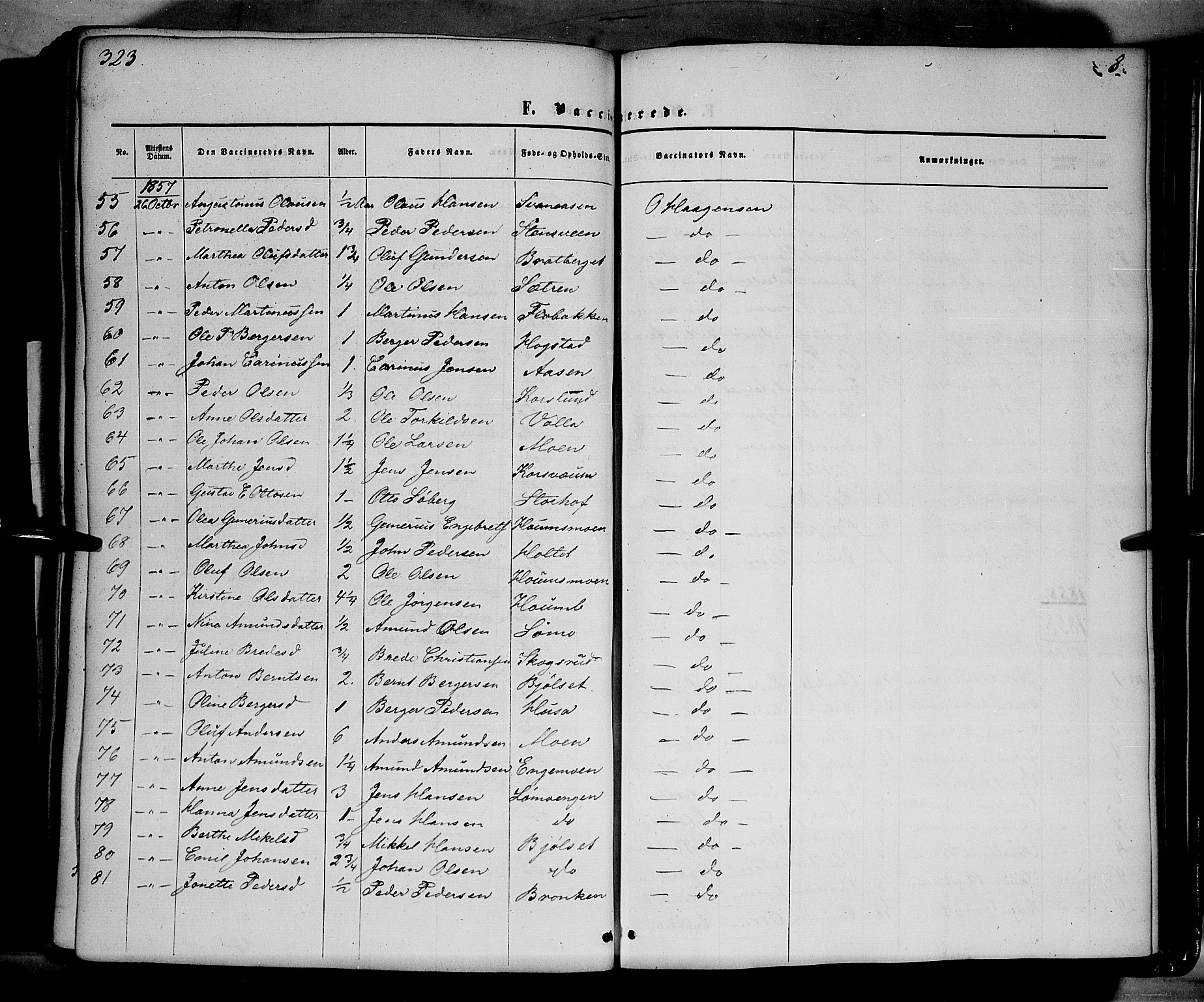 Elverum prestekontor, AV/SAH-PREST-044/H/Ha/Haa/L0010: Parish register (official) no. 10, 1857-1868, p. 323