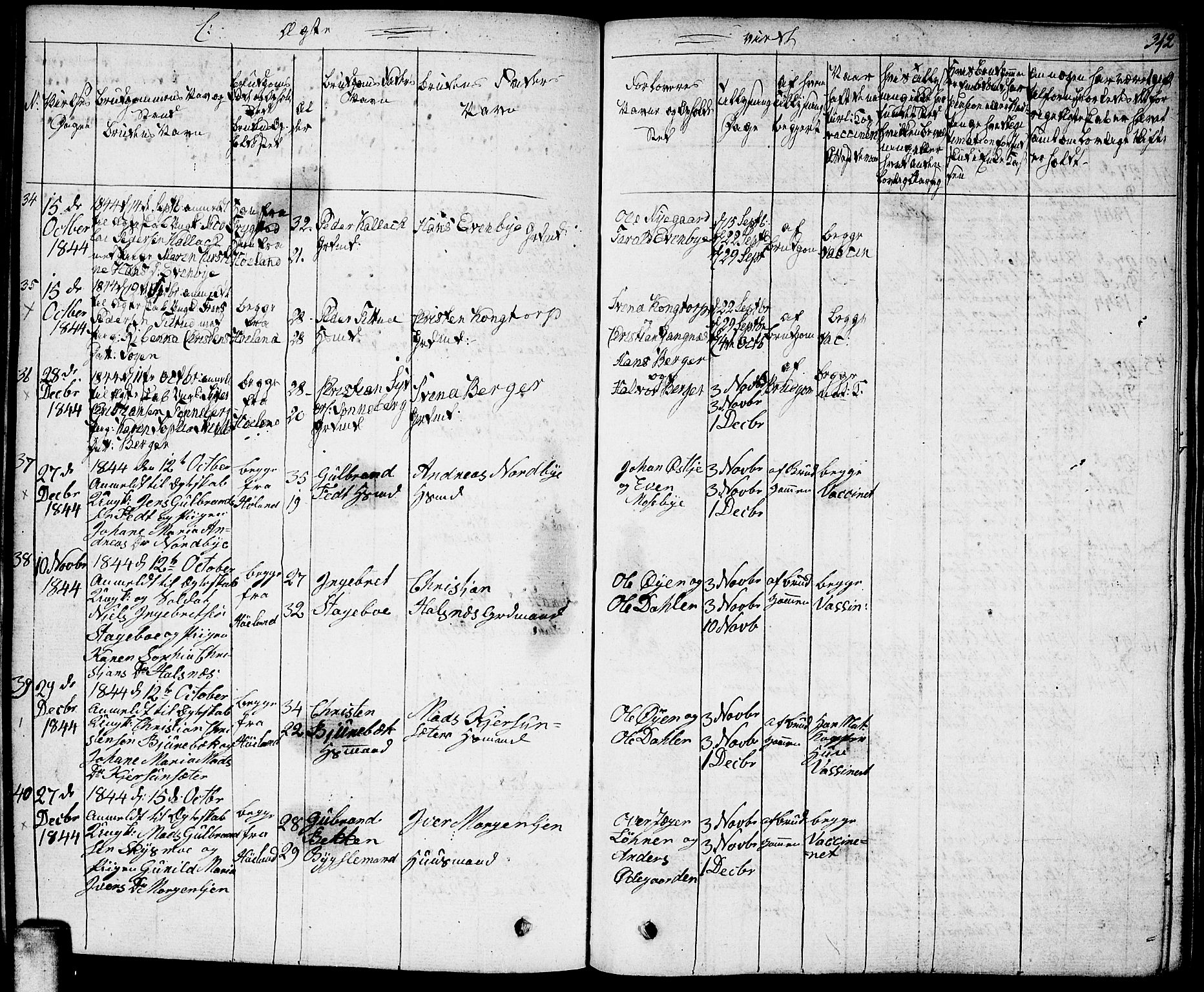 Høland prestekontor Kirkebøker, SAO/A-10346a/F/Fa/L0008: Parish register (official) no. I 8, 1827-1845, p. 342