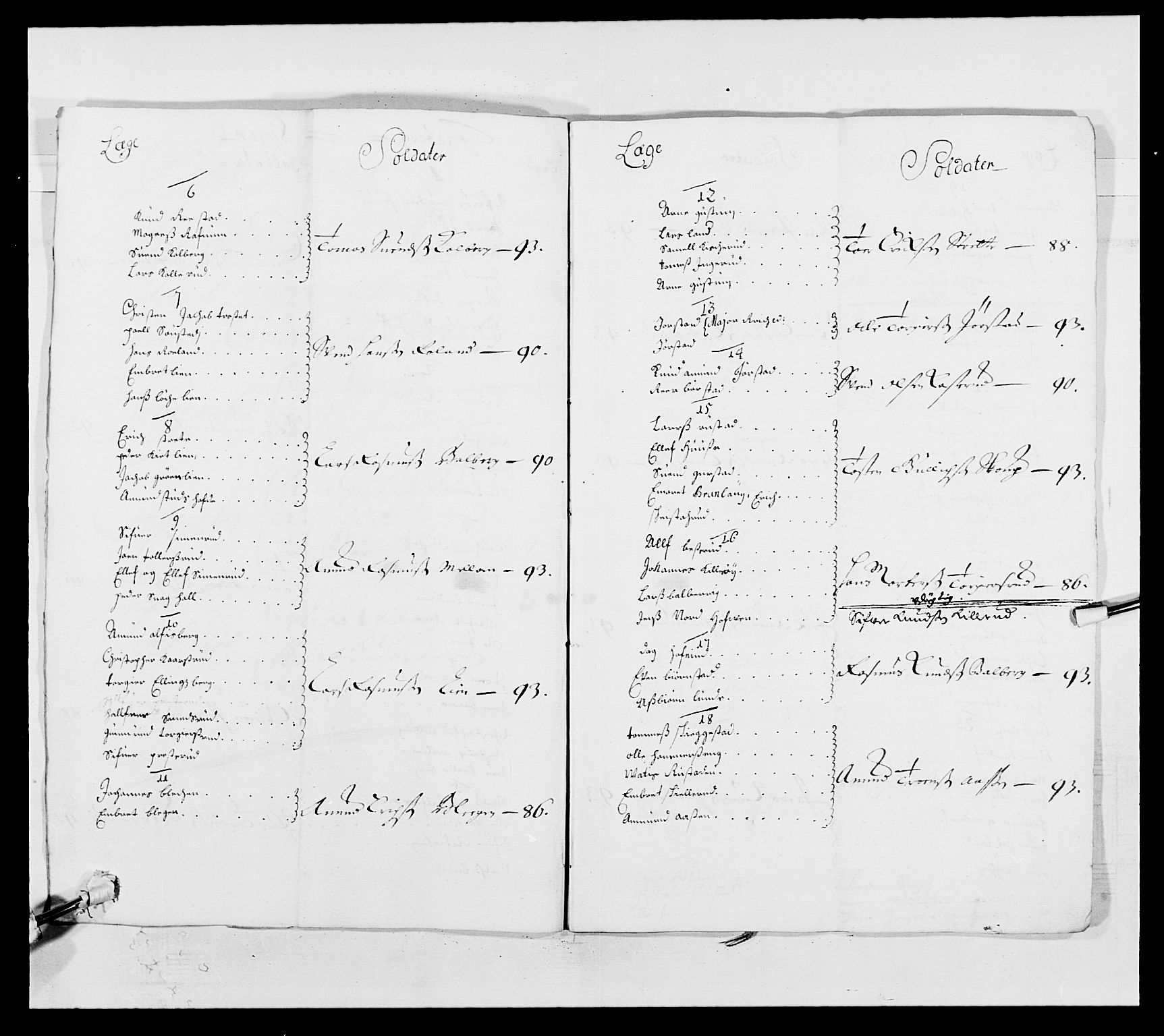 Kommanderende general (KG I) med Det norske krigsdirektorium, AV/RA-EA-5419/E/Ea/L0500: Opplandske regiment, 1696-1697, p. 38