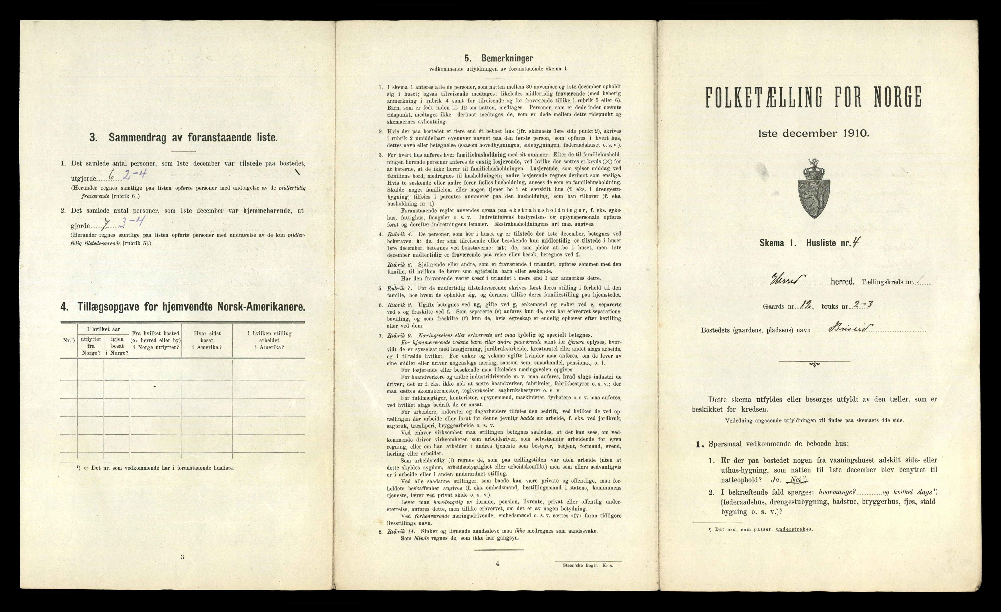 RA, 1910 census for Herad, 1910, p. 26