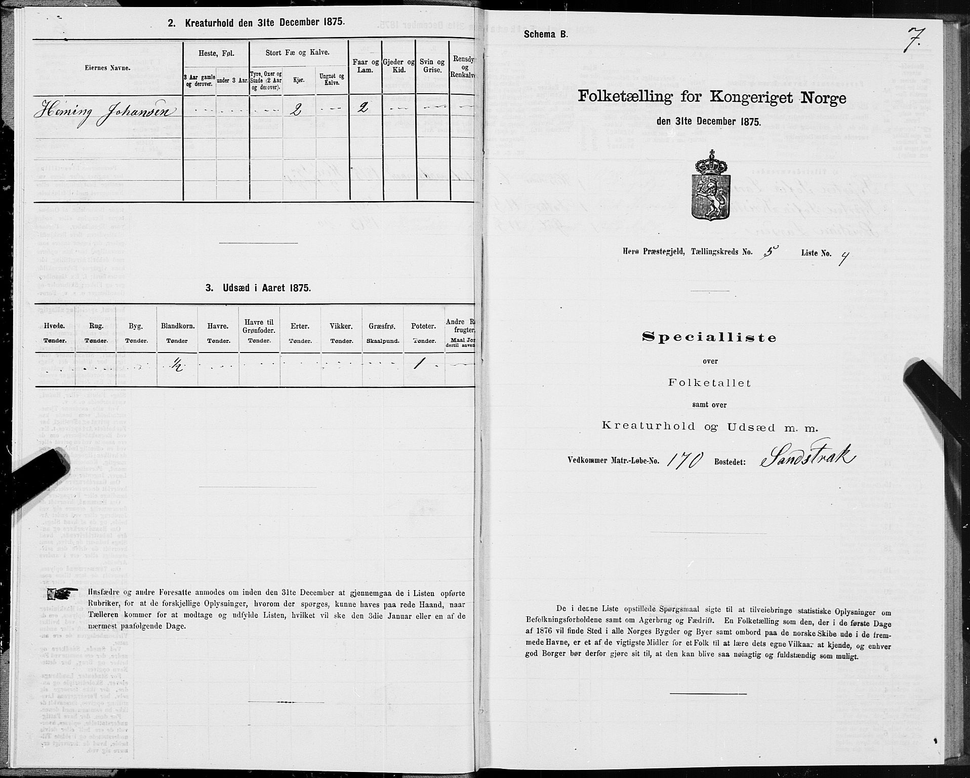 SAT, 1875 census for 1818P Herøy, 1875, p. 4007