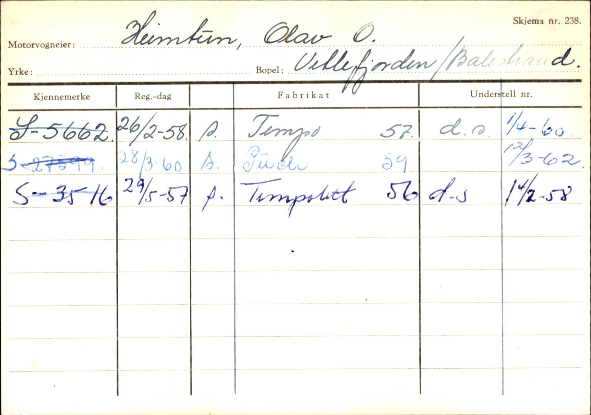 Statens vegvesen, Sogn og Fjordane vegkontor, AV/SAB-A-5301/4/F/L0132: Eigarregister Askvoll A-Å. Balestrand A-Å, 1945-1975, p. 1846