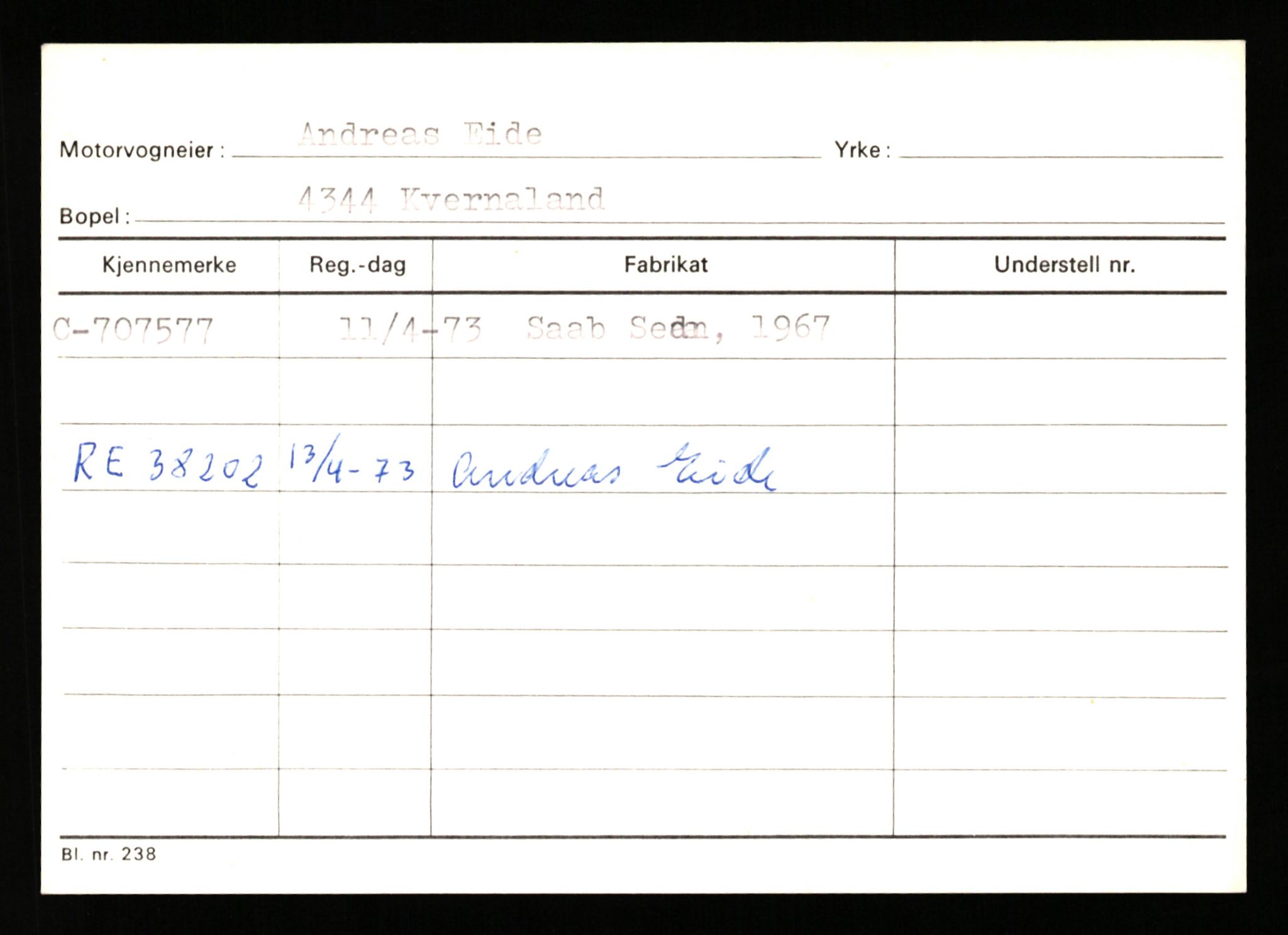 Stavanger trafikkstasjon, AV/SAST-A-101942/0/G/L0012: Registreringsnummer: 363571 - 800000, 1930-1971, p. 2412