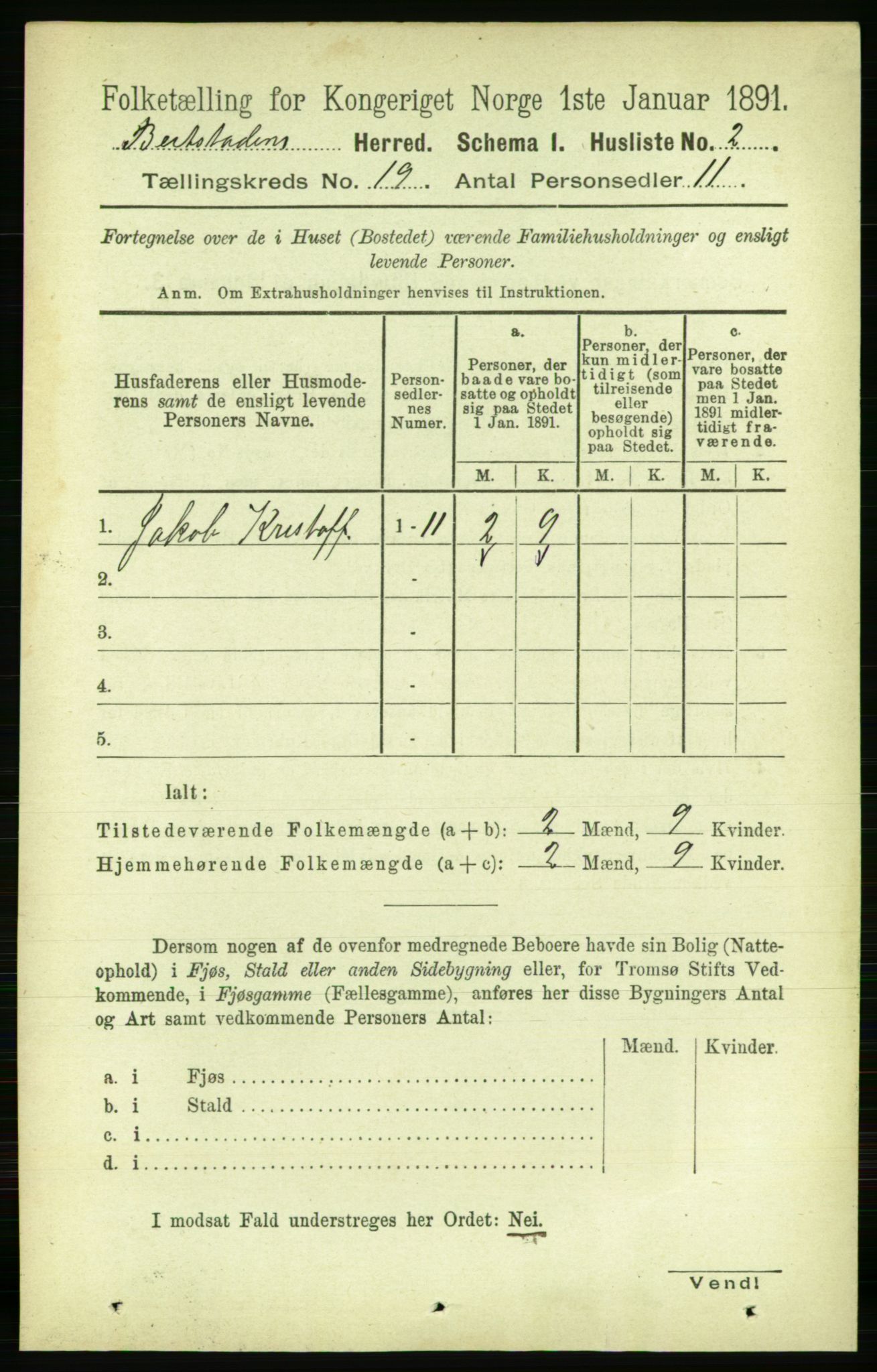 RA, 1891 census for 1727 Beitstad, 1891, p. 4772