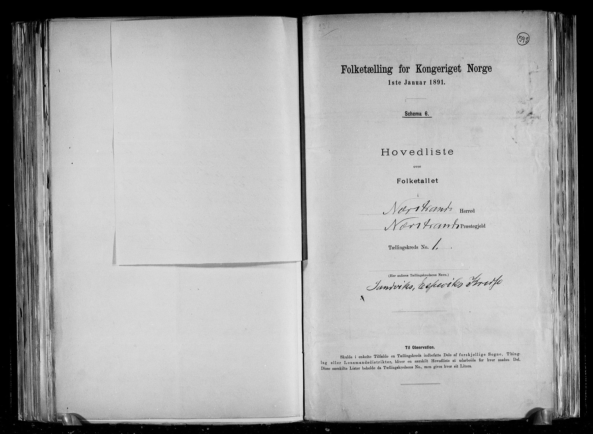 RA, 1891 census for 1139 Nedstrand, 1891, p. 5