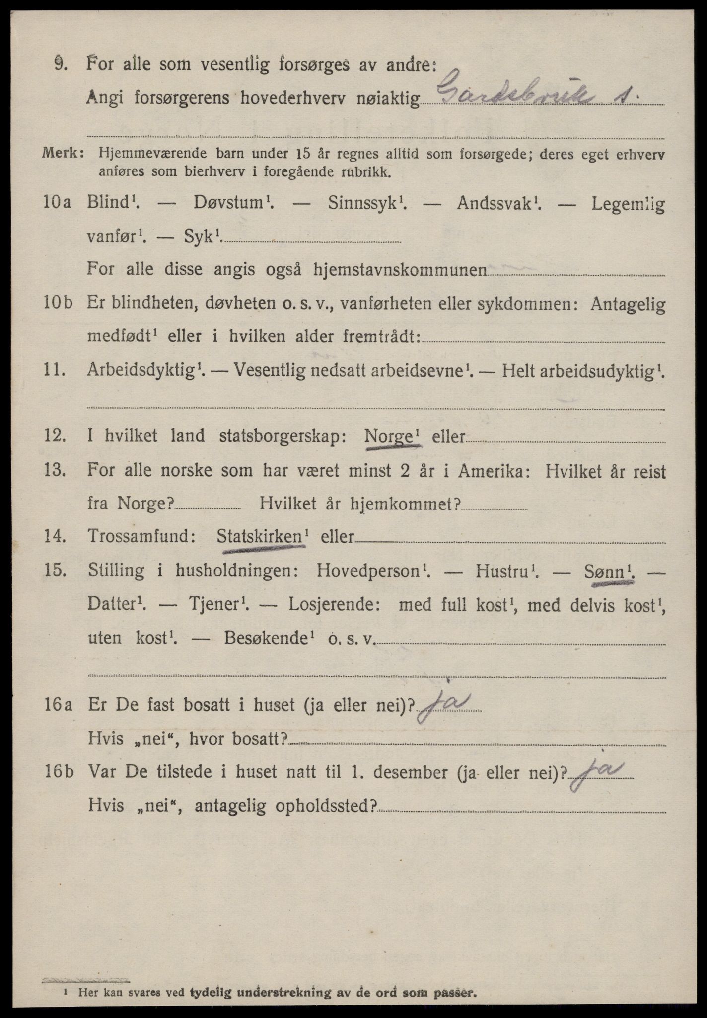 SAT, 1920 census for Hen, 1920, p. 2329